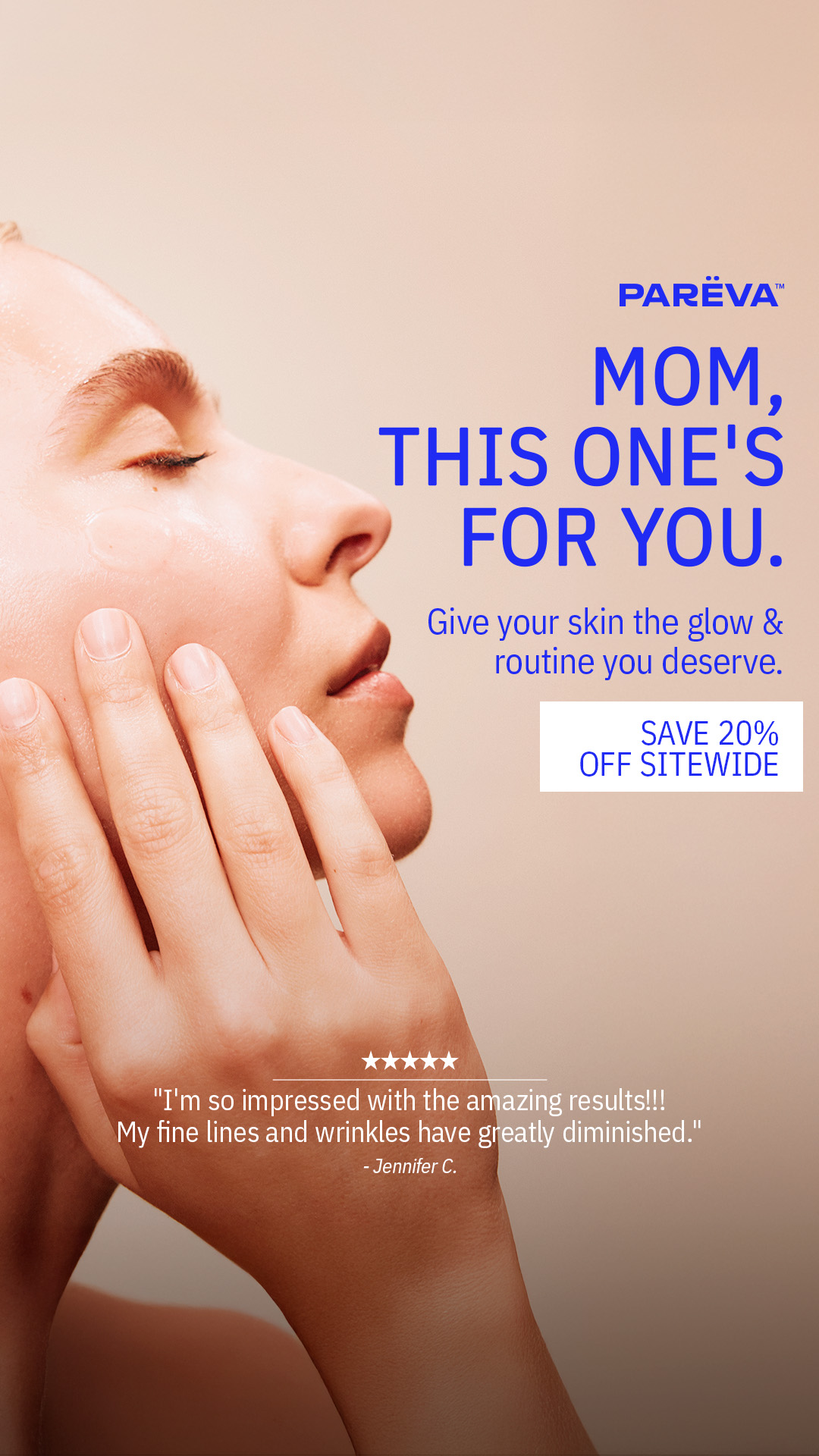 Parëva Beauty Facebook ad from May 6, 2026