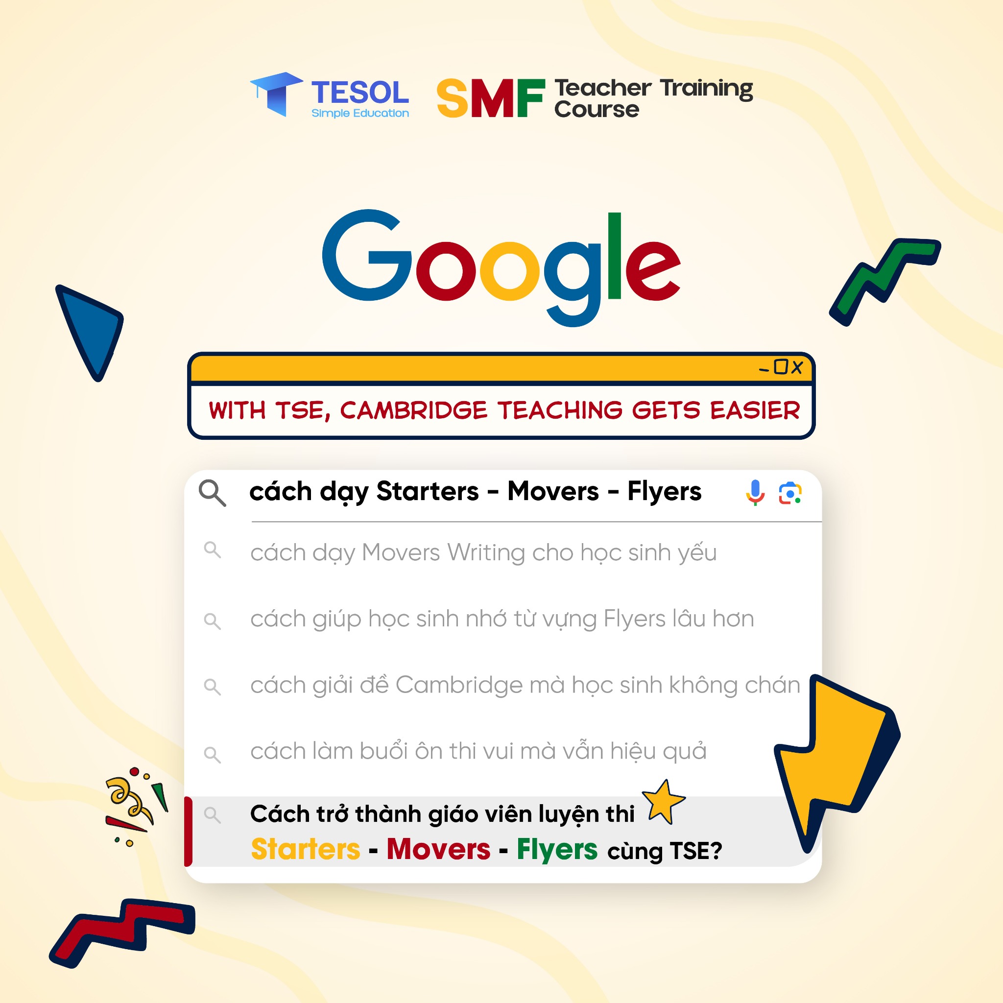 TSE - Đào tạo giáo viên Starters, Movers, Flyers Facebook ad