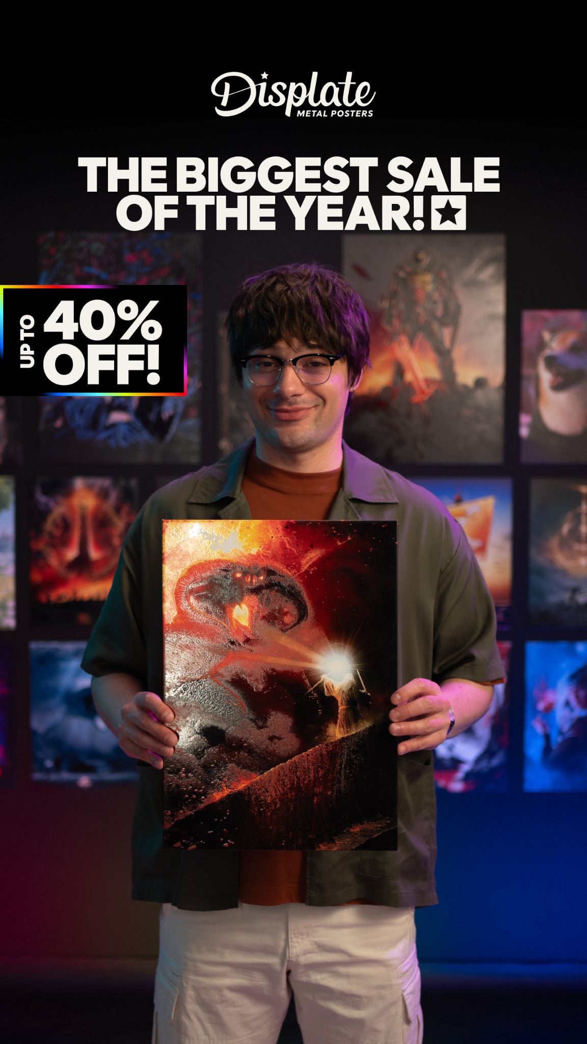 Displate Facebook ad