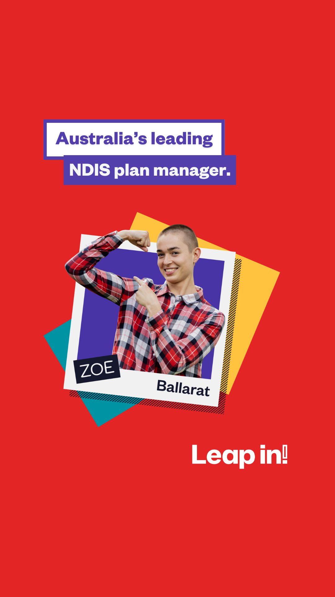 Leap in Facebook ad