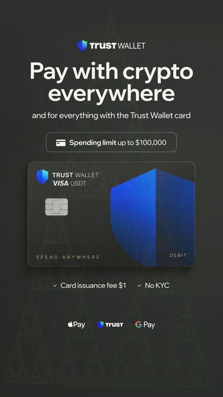 Trust Wallet Facebook ad from Oct 3, 2026