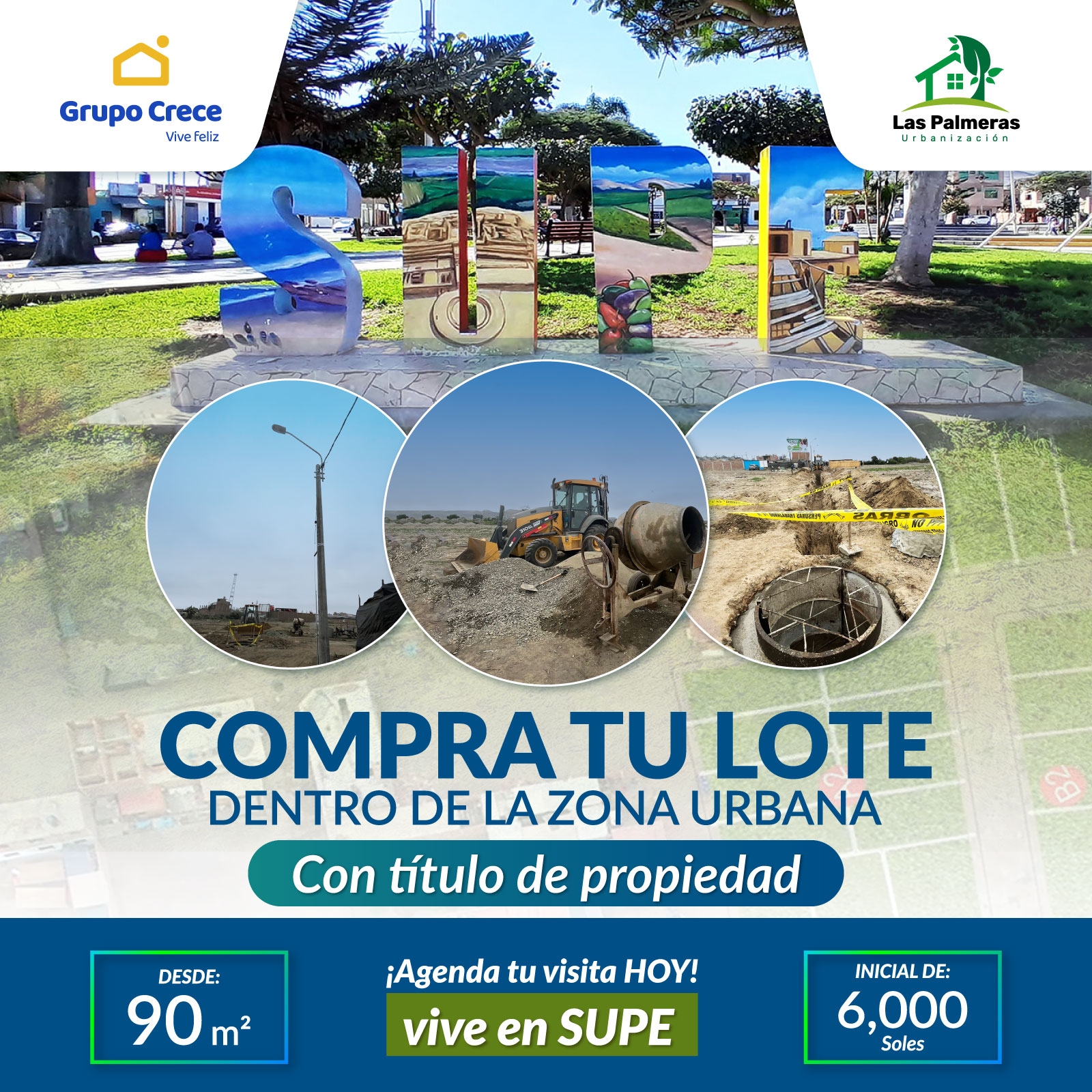 Grupo Crece Inmobiliaria Facebook ad: Contáctanos