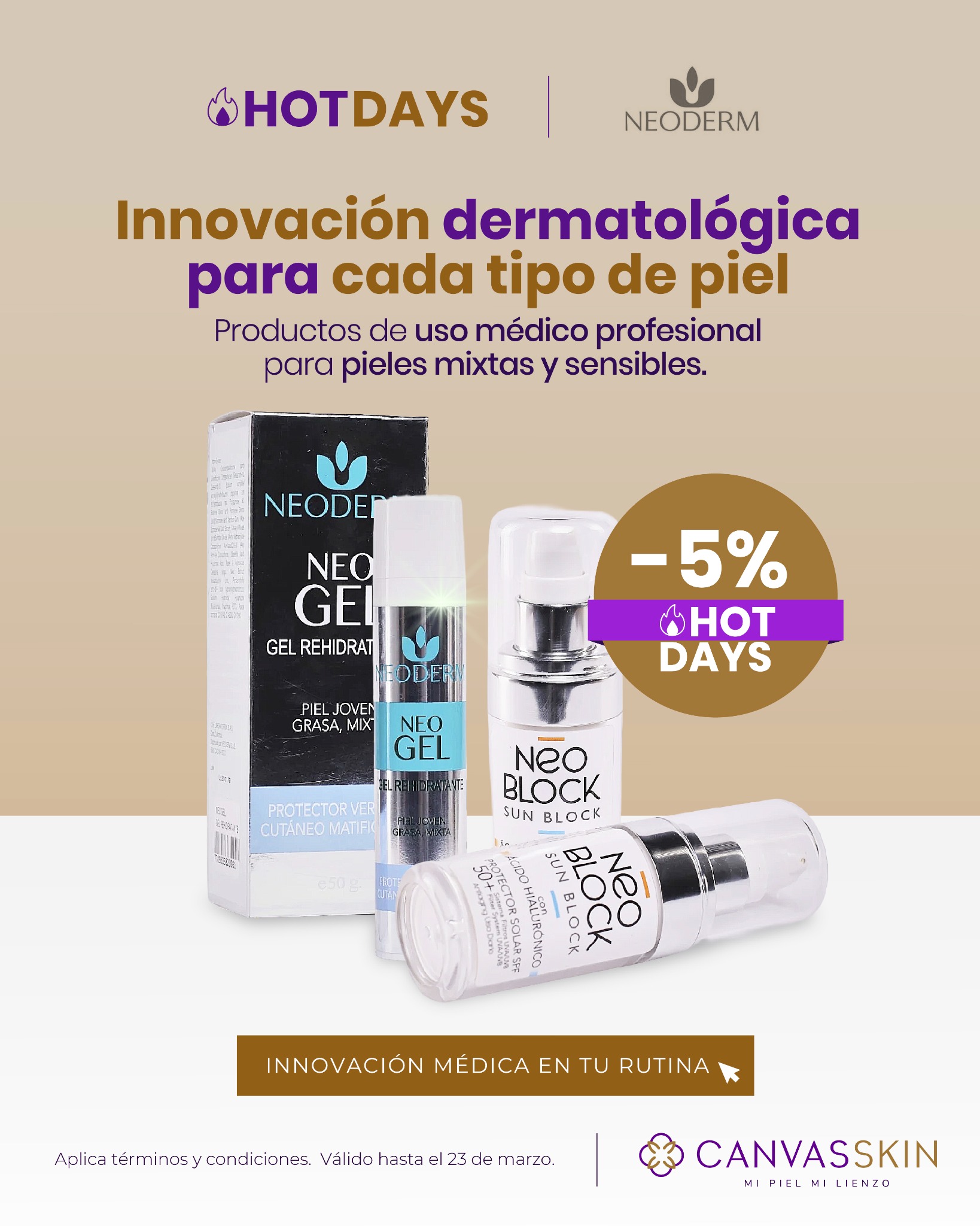 Canvas Skin - Tienda Dermo Facebook ad from Mar 21, 2026