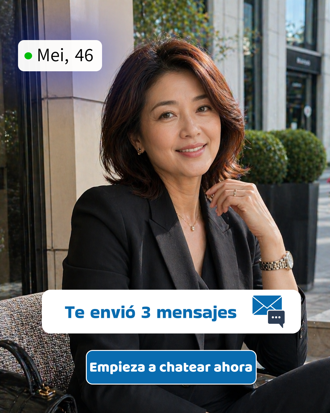 Open Hearts Facebook ad: Ella te escribió primero. ¿Le vas a responder?