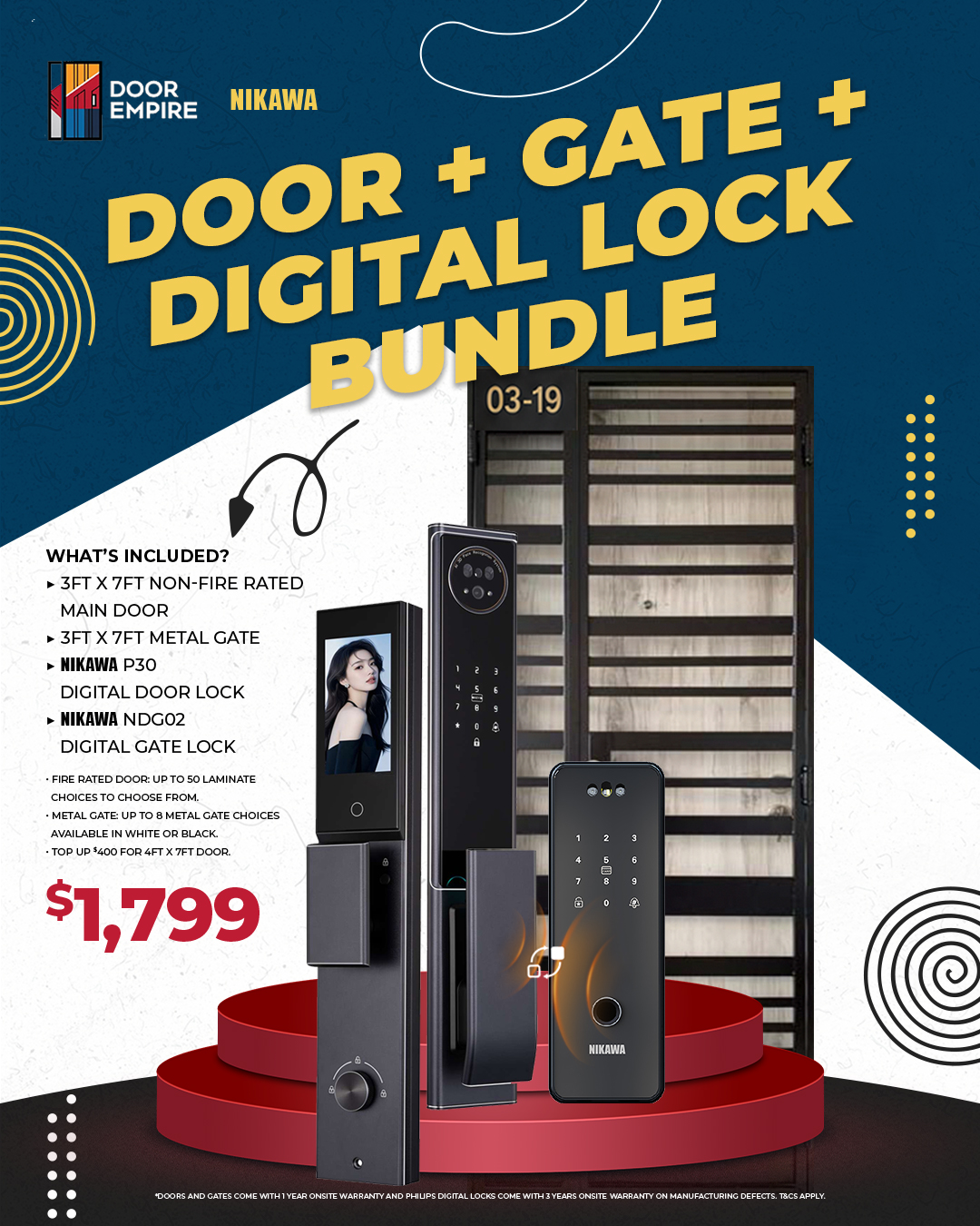 Door Empire Pte Ltd Facebook ad: Looking for a complete smart home entrance upgrade…