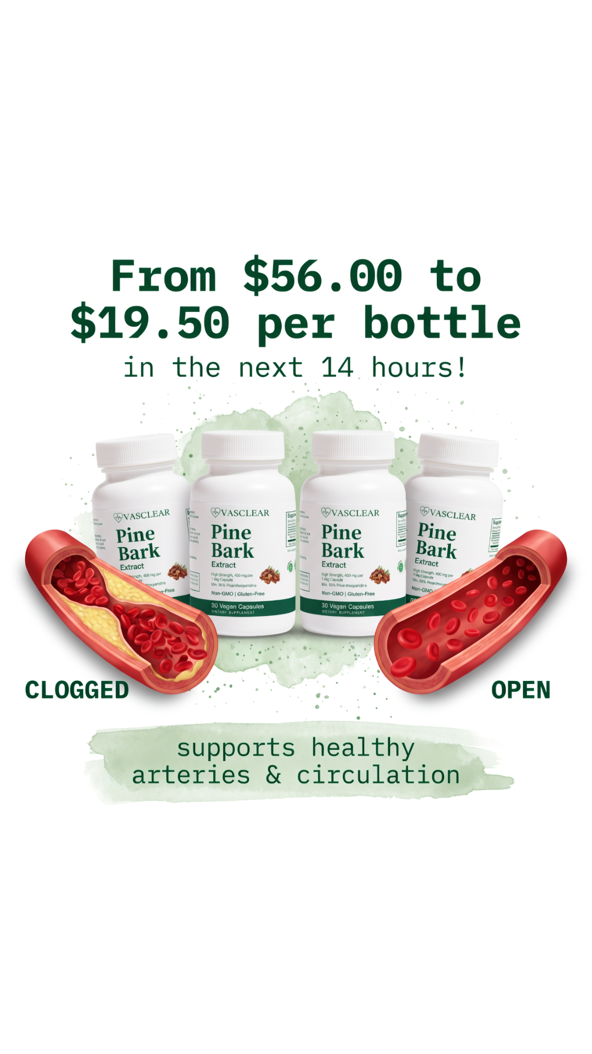 Vasclear Facebook ad: Support Heart Health, Naturally