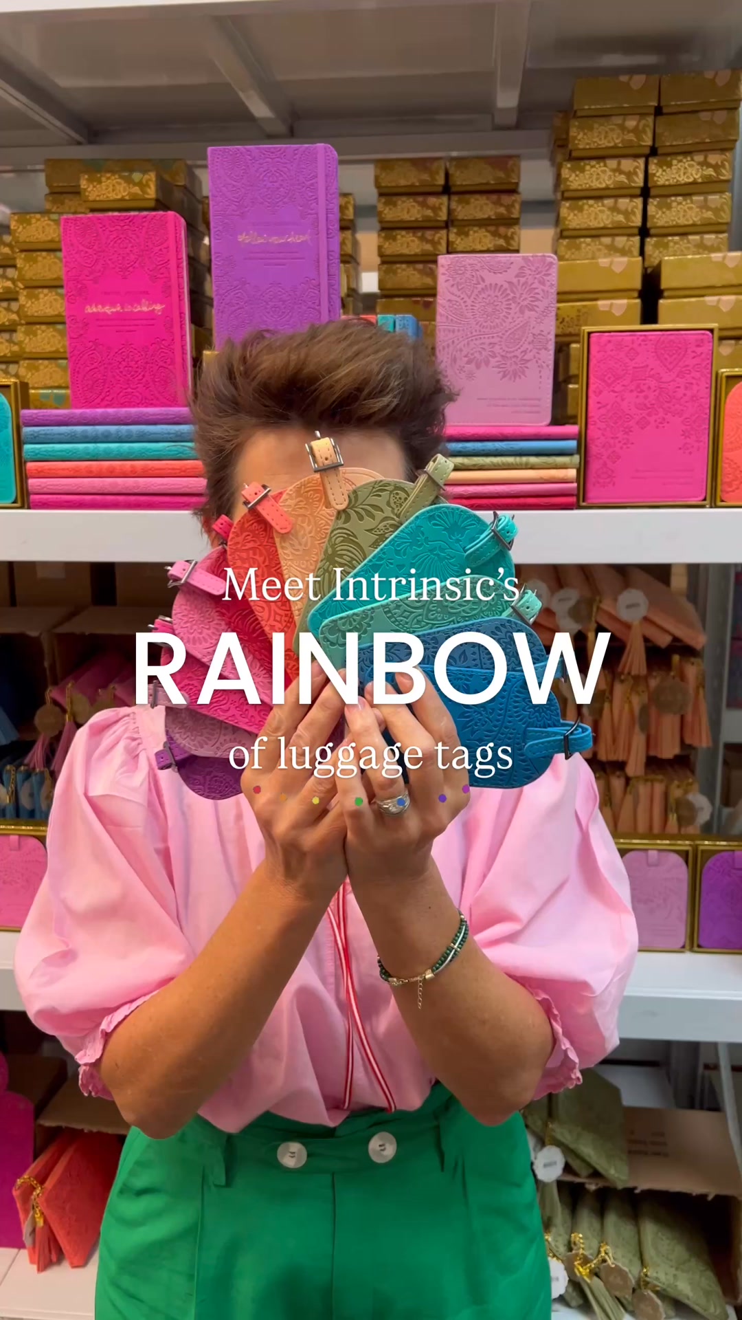 Intrinsic Facebook ad: Colourful Luggage Tags