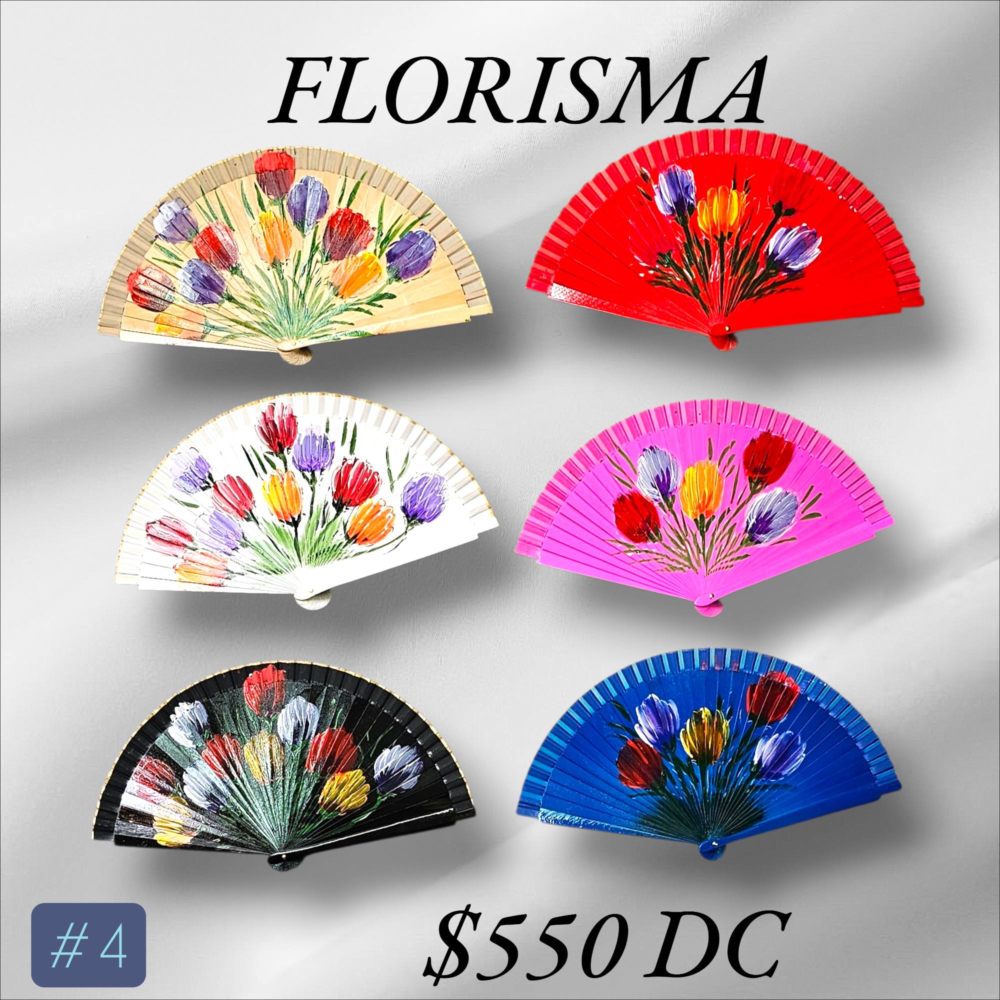 Florisma Facebook ad: ¡Los abanicos que se venden solos!