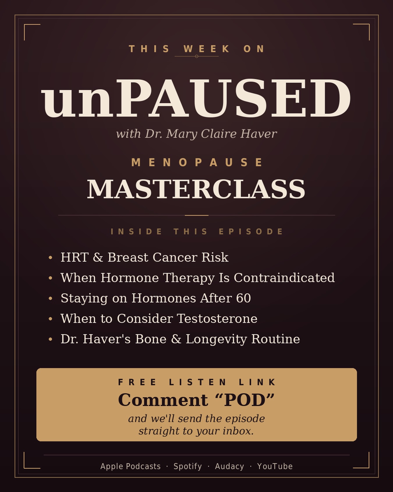 The Pause Life by Dr. Mary Claire Haver Facebook ad