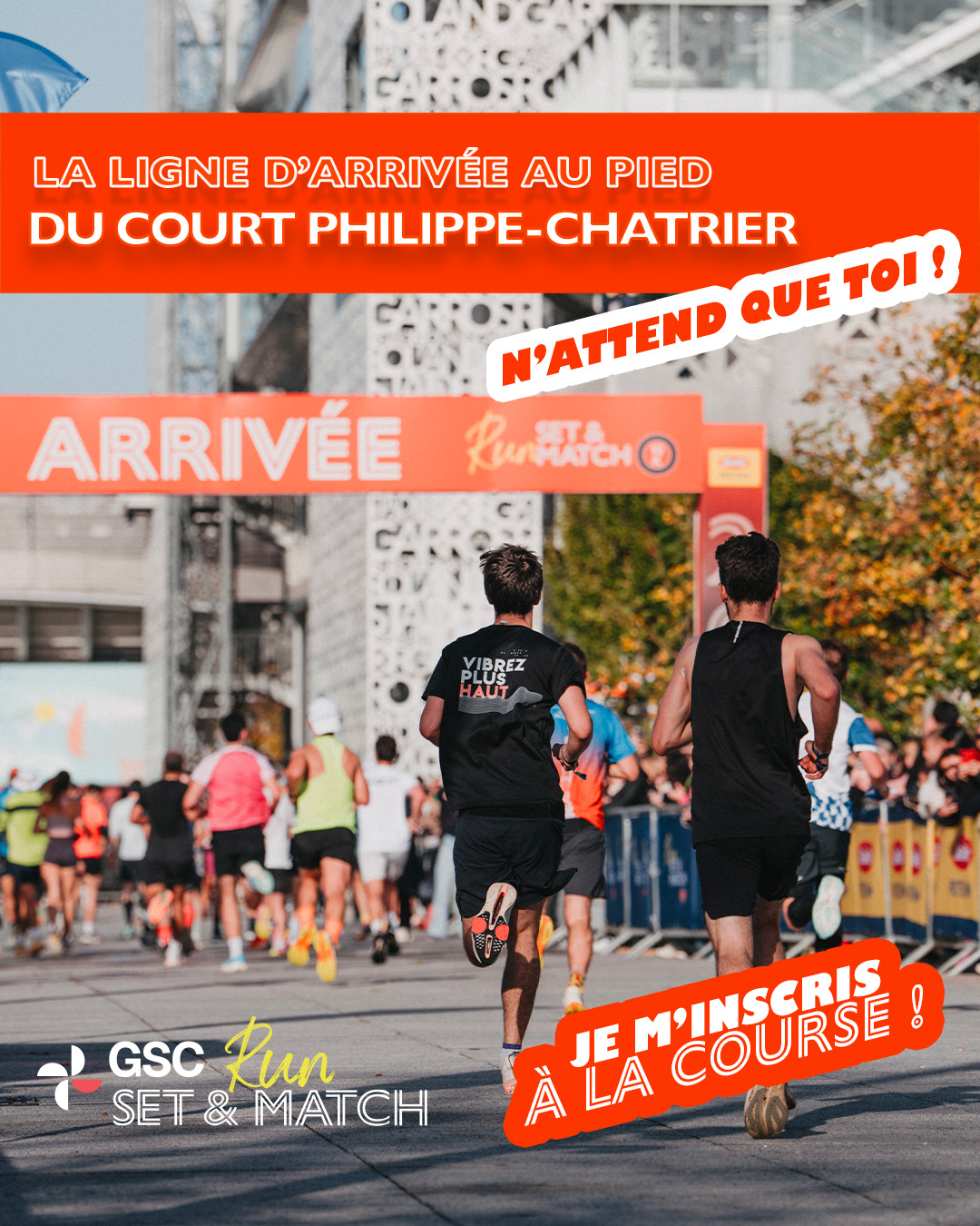 Run Set & Match Facebook ad: Prends ton dossard!