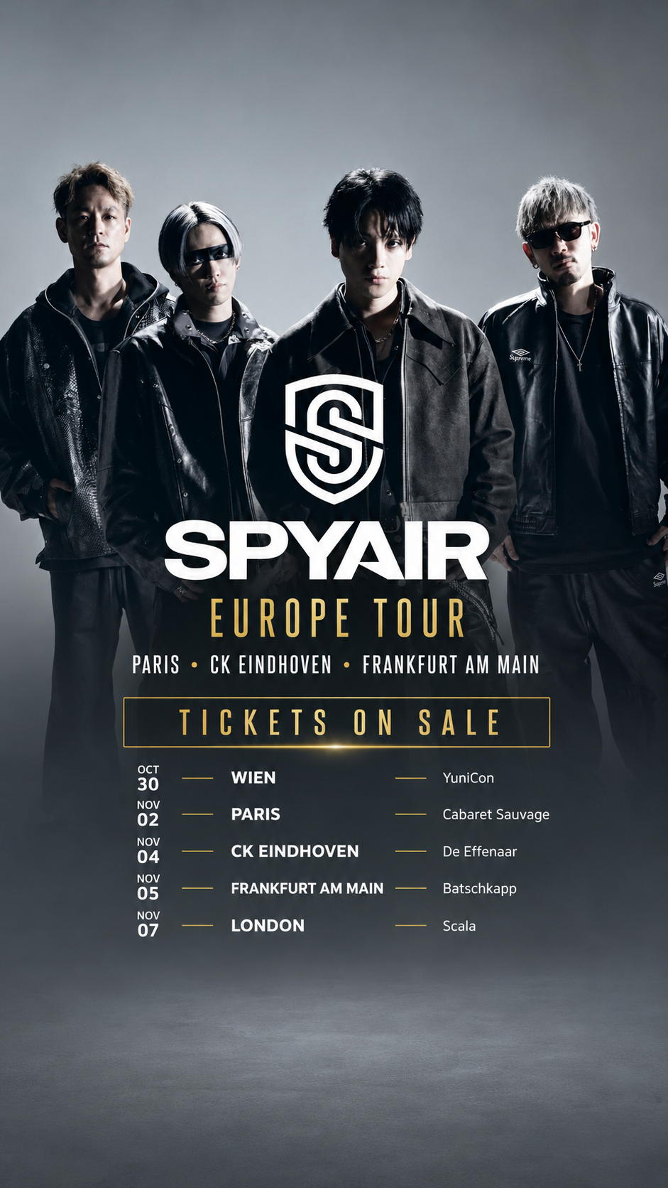 Dreamlight Labs Facebook ad: SPYAIR en concert à Paris, 02.11.2026