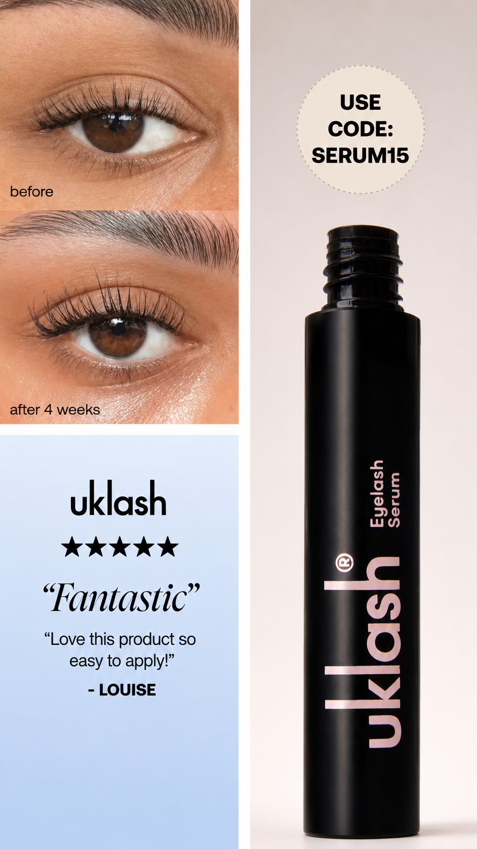 Uklash Facebook ad from Jul 15, 2026
