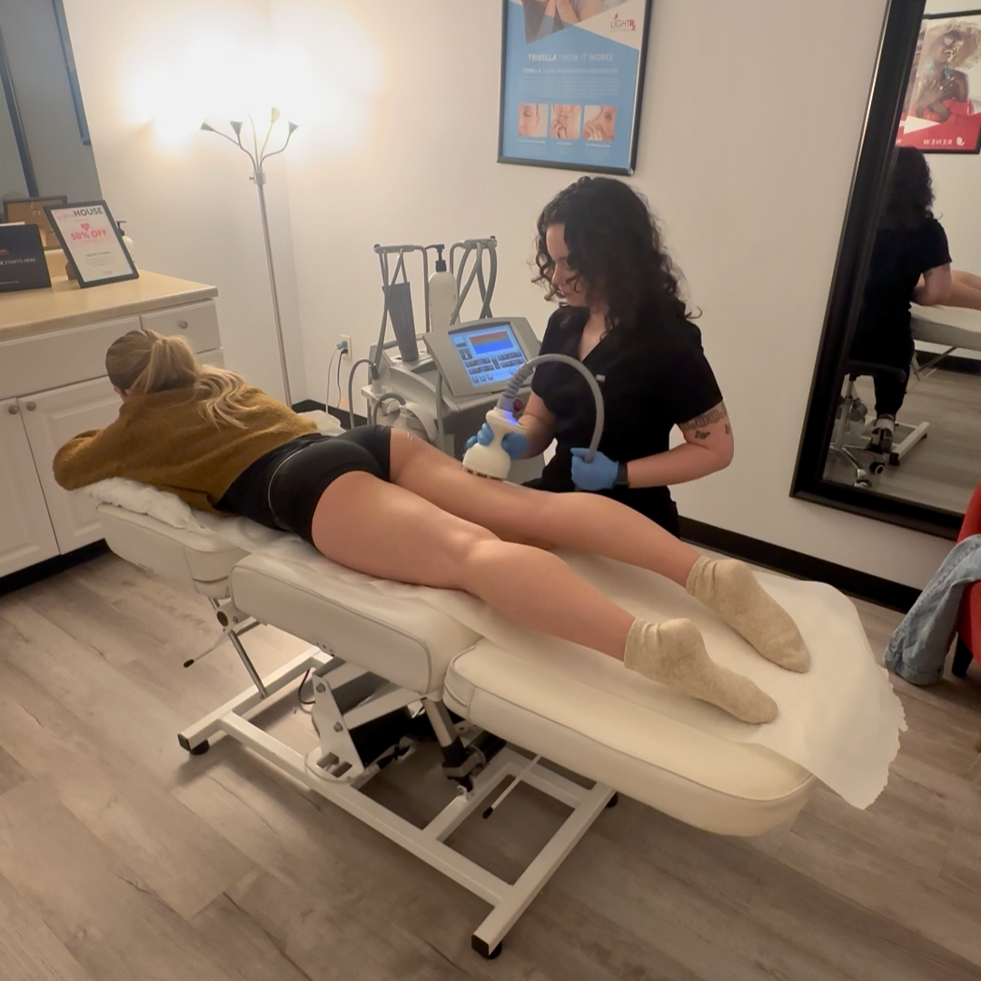 LightRx Medspa Facebook ad: Firmer-Looking Skin Starts Here