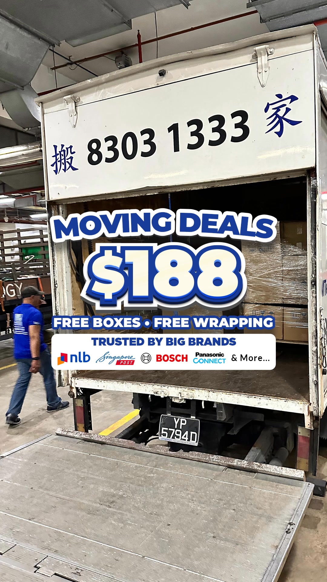 MTech Movers Facebook ad: Move From $188 (Free Boxes & Wrapping Provided)