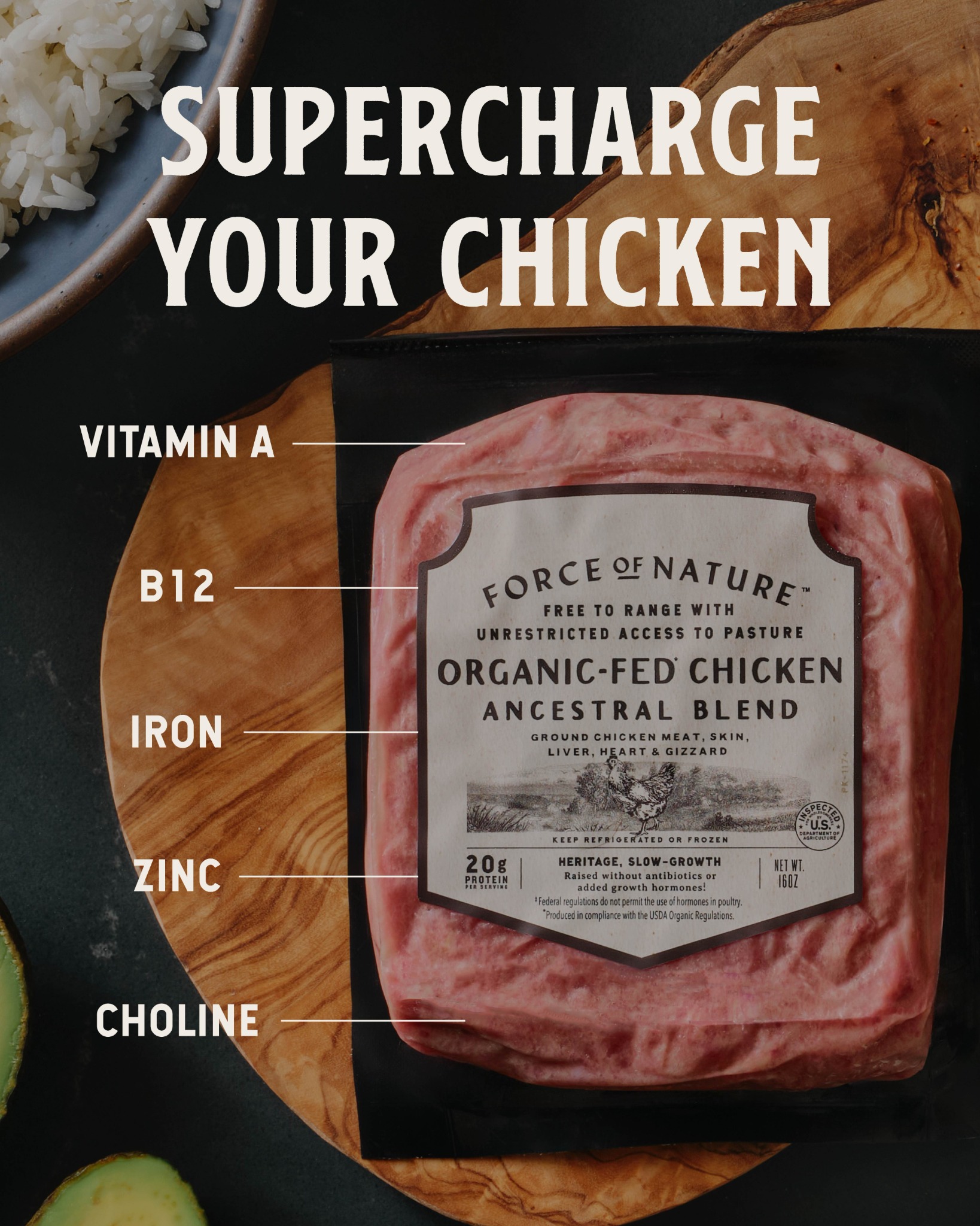 Force Of Nature Meats Facebook ad
