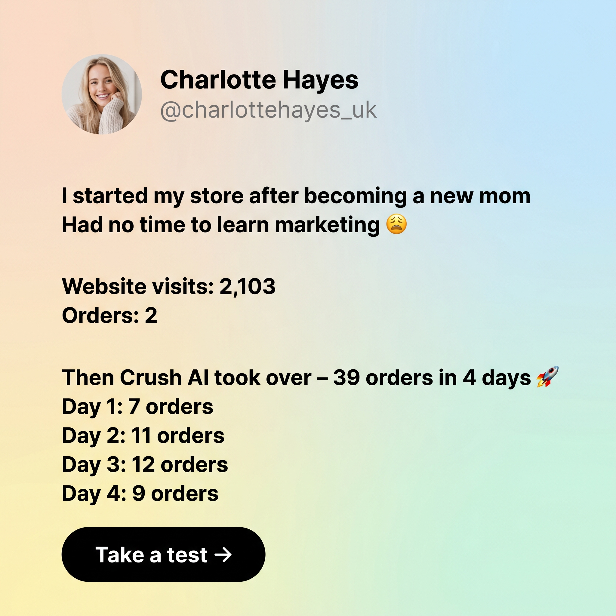 trycrush.ai Facebook ad