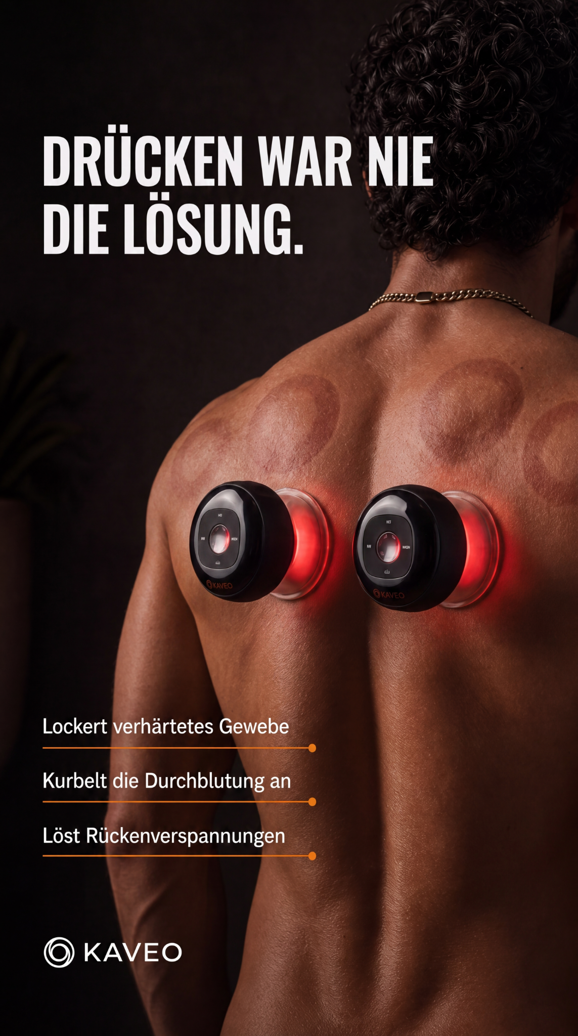 Kaveo Facebook ad: Schröpfen. Aber modern.