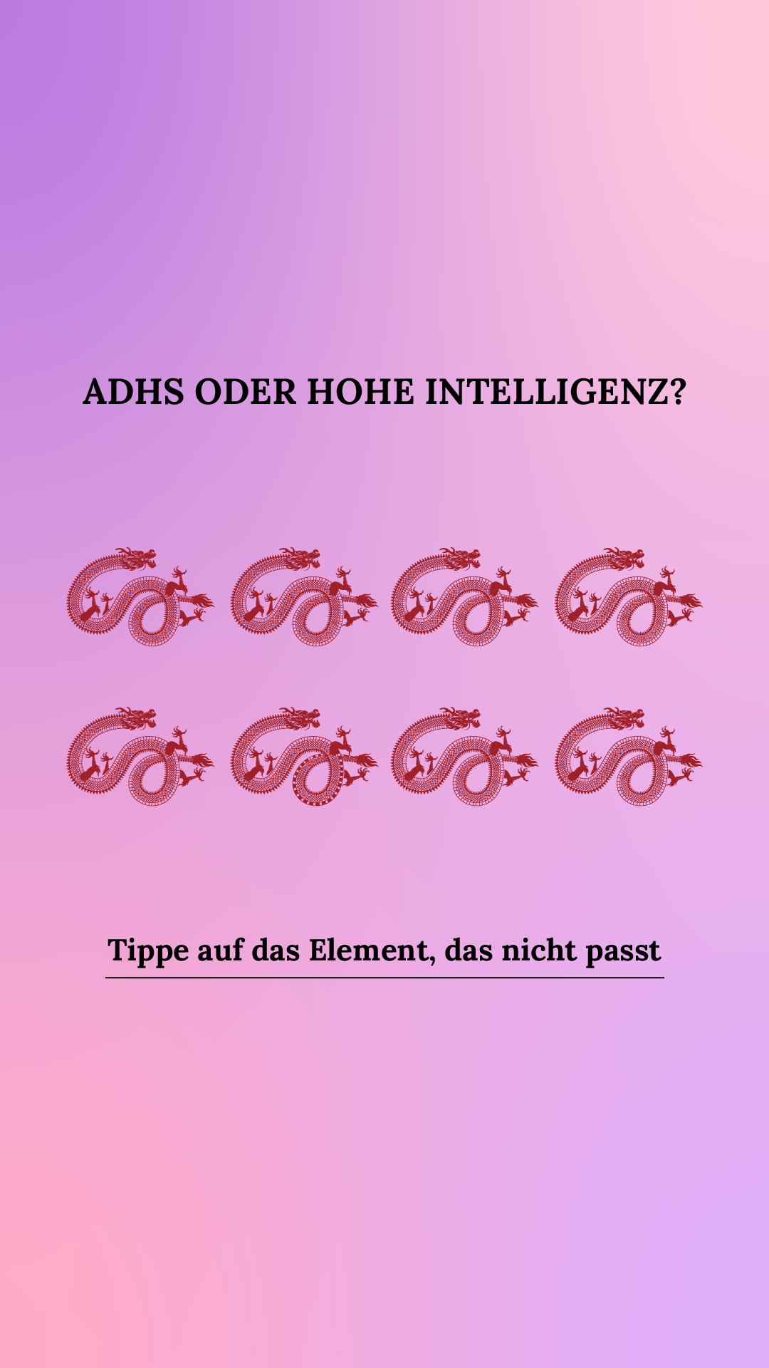 International IQ test Facebook ad