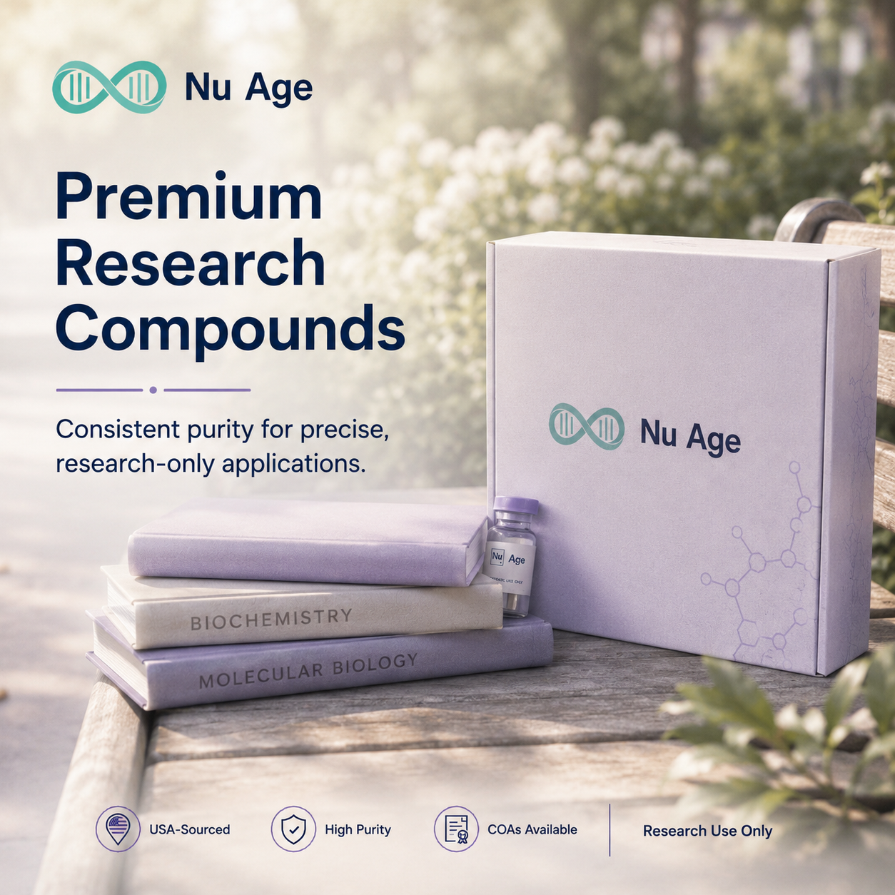 Nuage Research Facebook ad: Premium Research Compounds