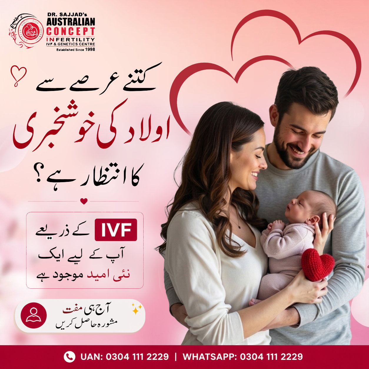 Dr. Sajjad Australian Concept Infertility Medical Center Facebook ad