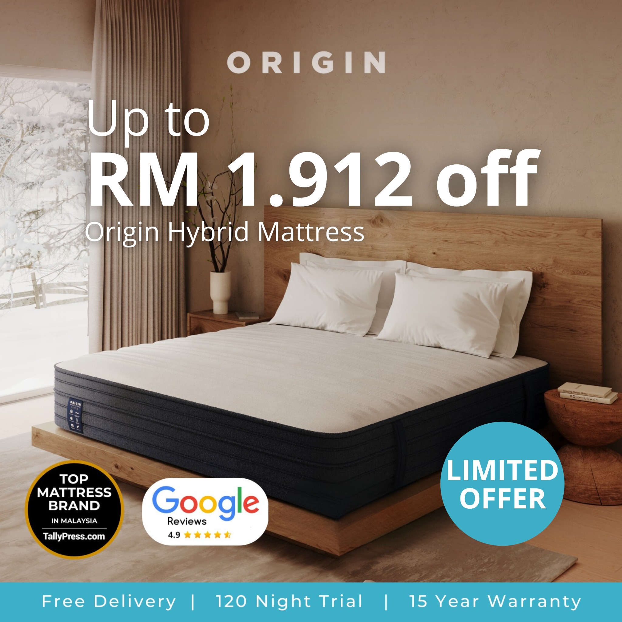 Origin Mattress Malaysia Facebook ad