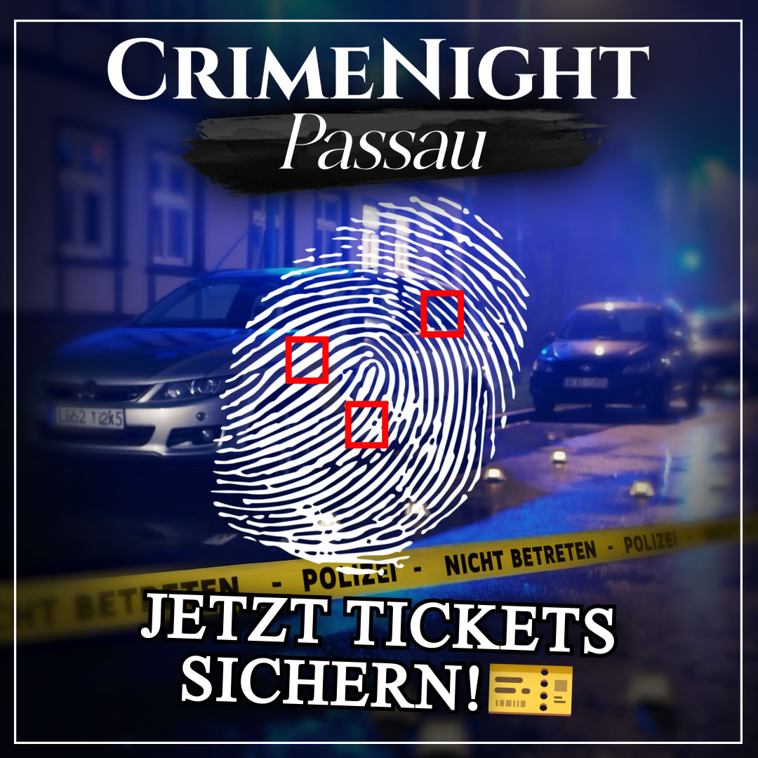 CrimeNight Events Facebook ad: True Crime Night in Passau