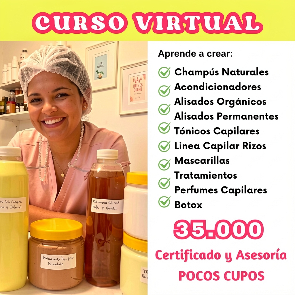 Academia Armonía Natural- Champús y Alisados Orgánicos Facebook ad: COMPRAR AHORA