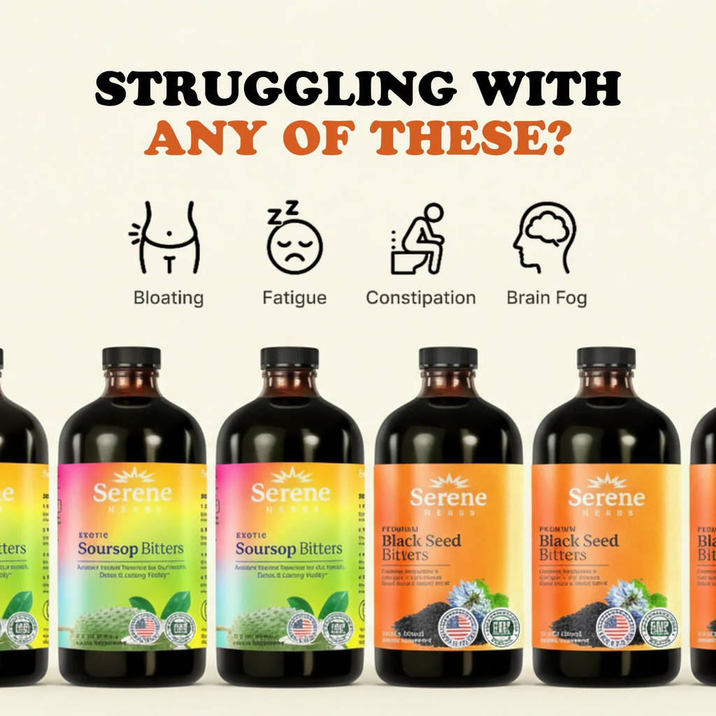Serene Herbs Facebook ad: Shop Soursop Bitters Now!
