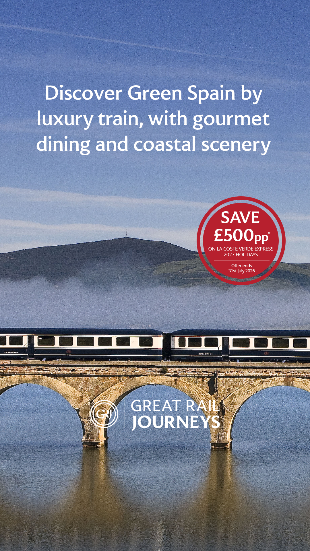 Great Rail Journeys Facebook ad