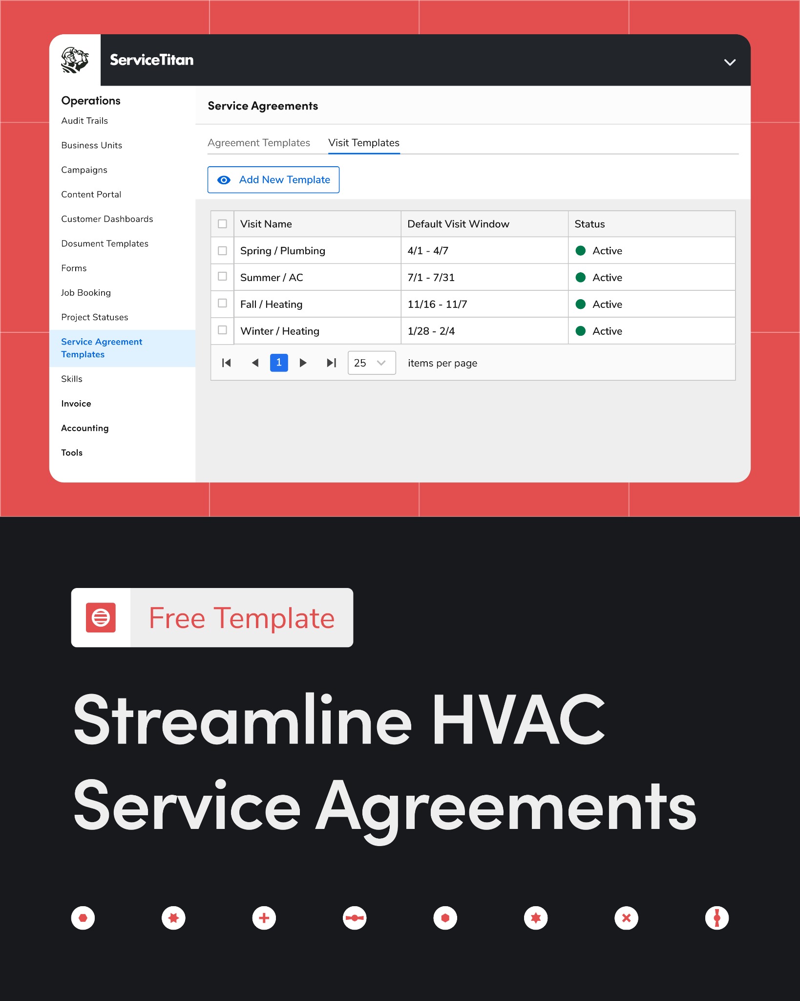 ServiceTitan Facebook ad: HVAC Service Agreement Template