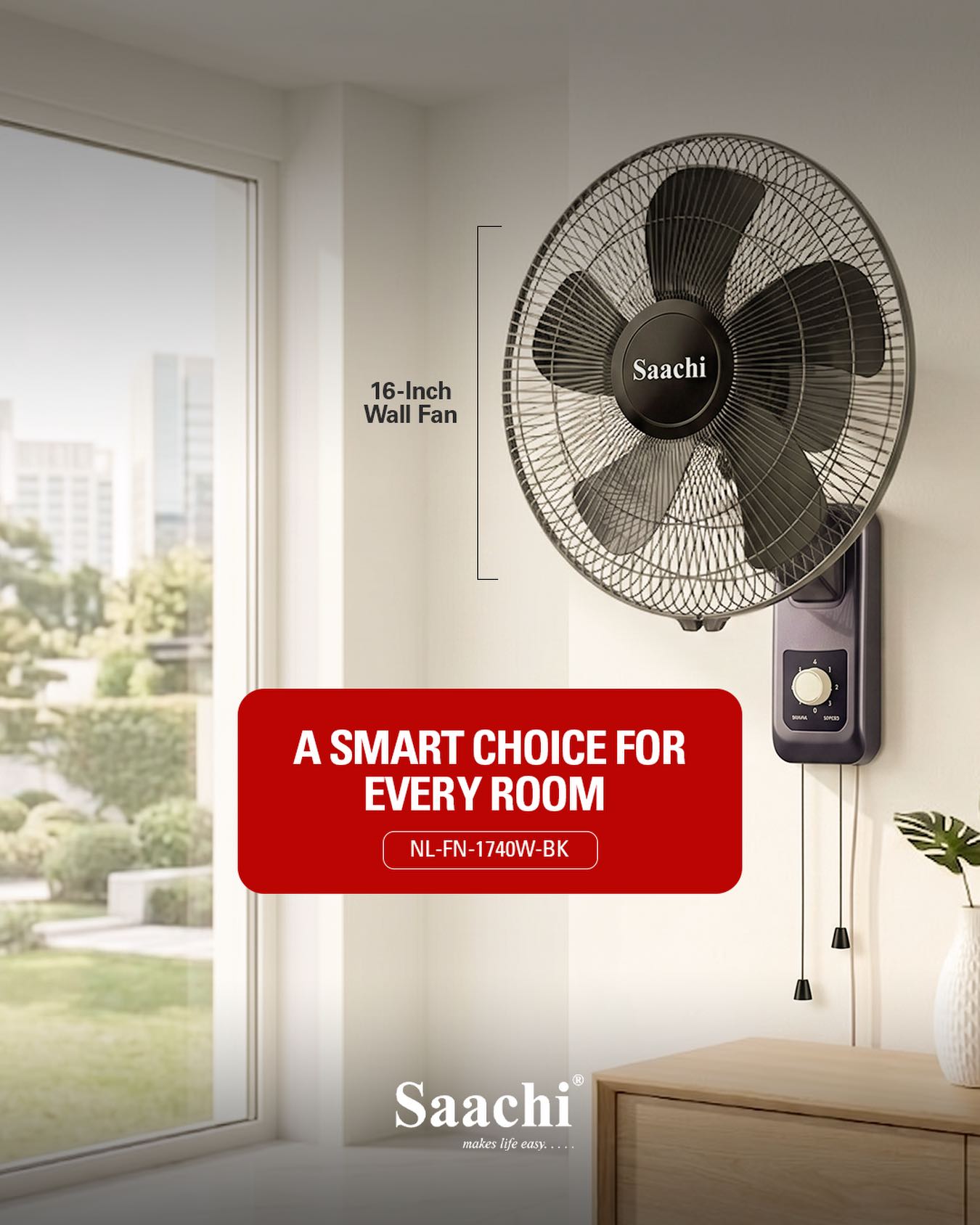 Saachi Electronics & Home Appliances Facebook ad: Why settle for ordinary when your home can…