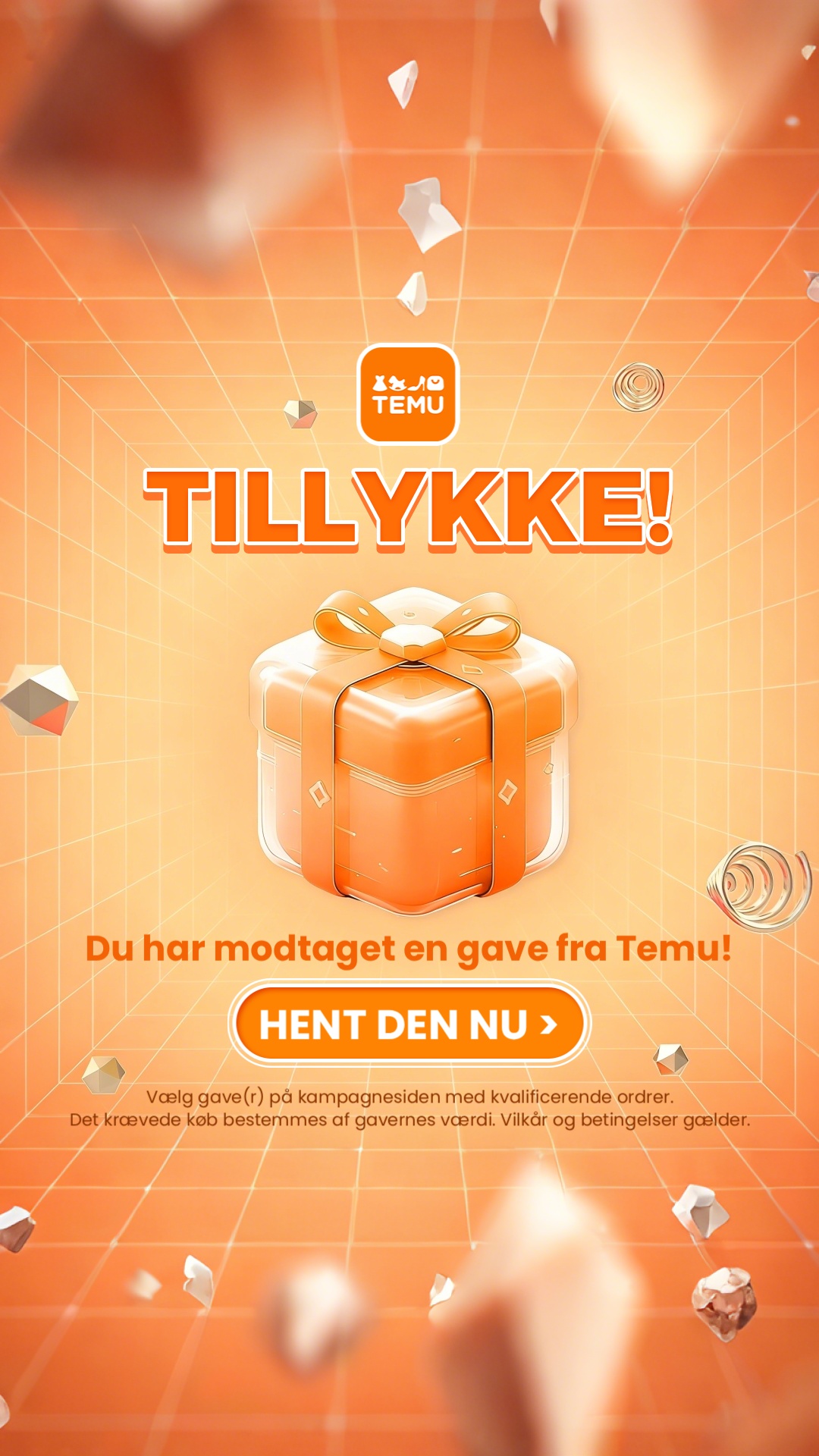 Temu Denmark Facebook ad