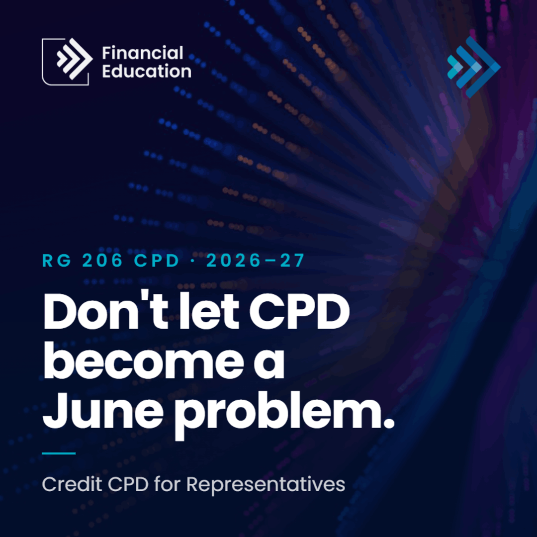 Financial Education Professionals Facebook ad: Keep your credit knowledge current with RG206 Credit…