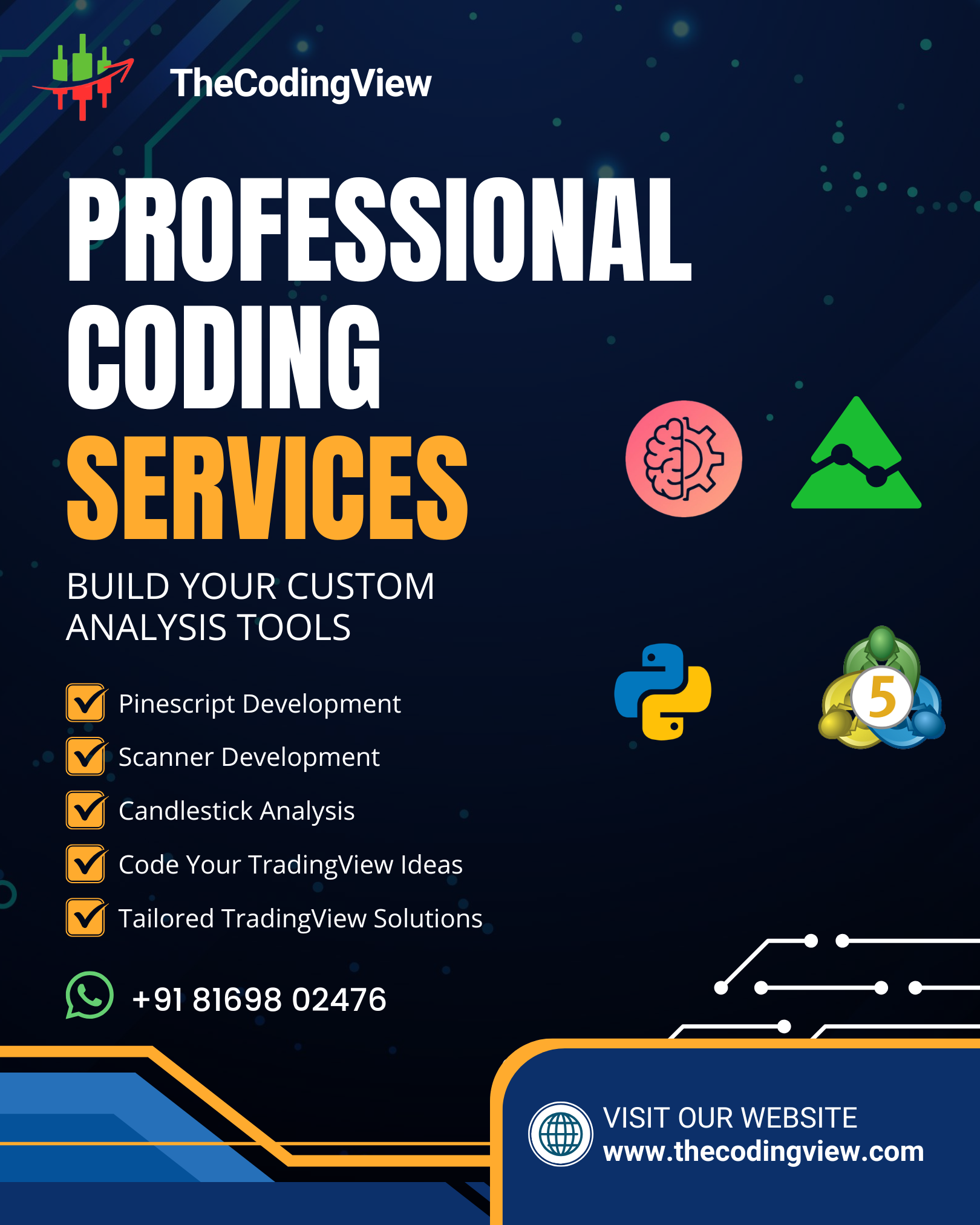 TheCodingview Facebook ad: Your requirements. Our codebase.