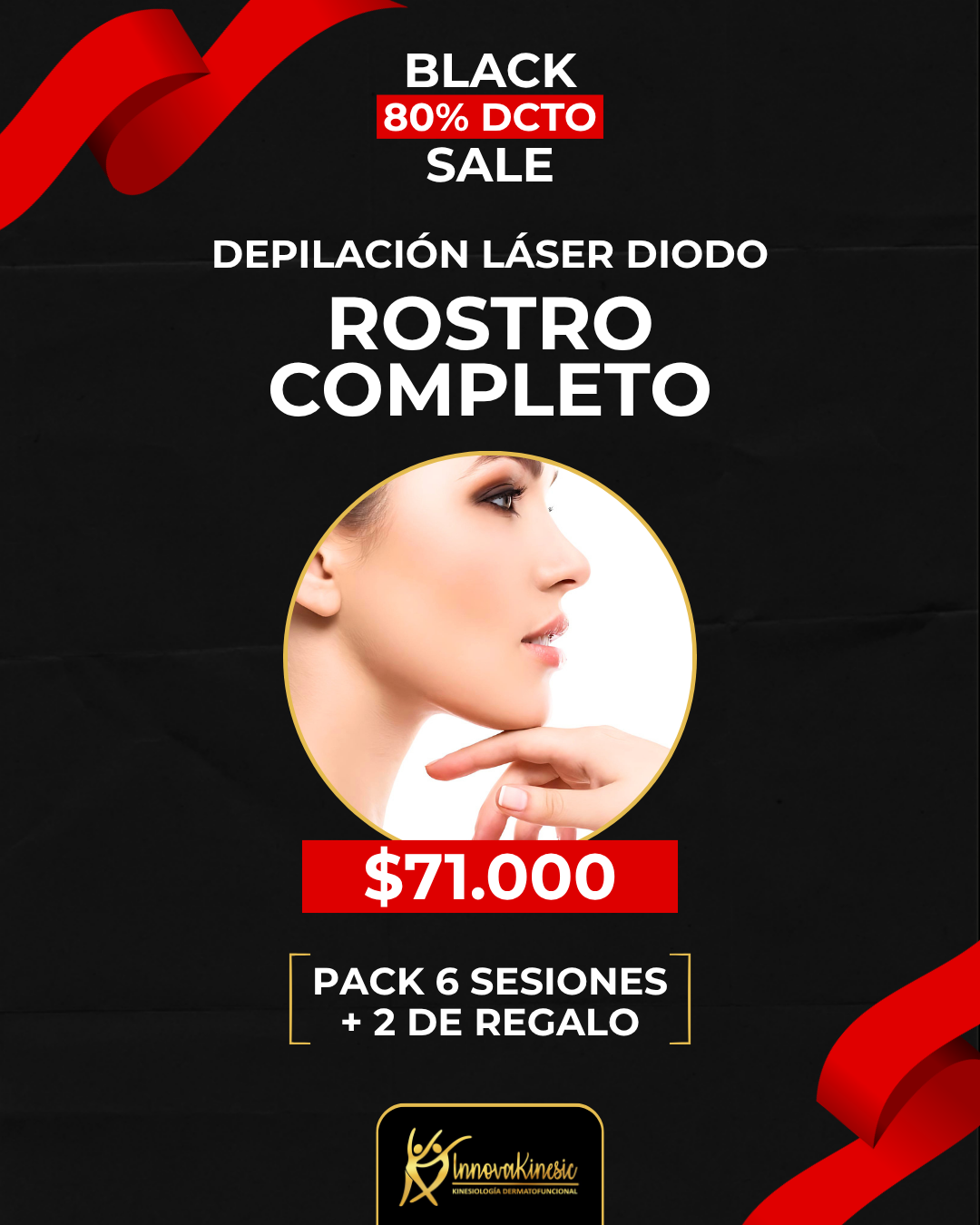 Innovakinesic Depilación Laser Diodo Facebook ad