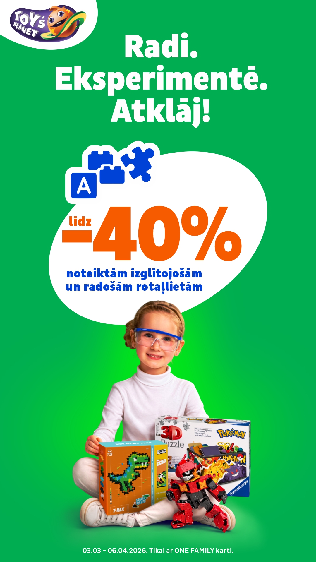 Toys Planet Latvia Facebook ad from Mar 4, 2026