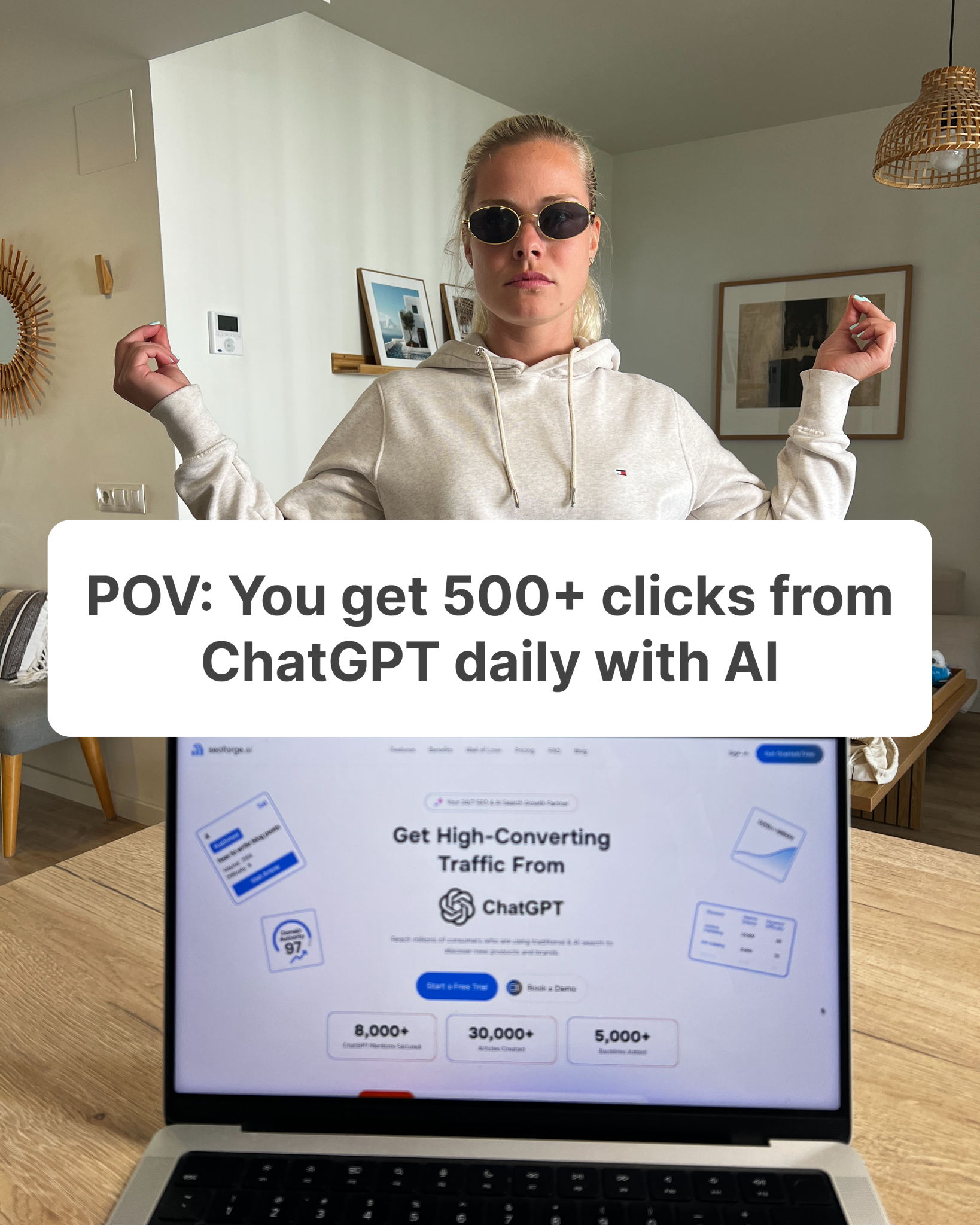 SEOForge.ai Facebook ad