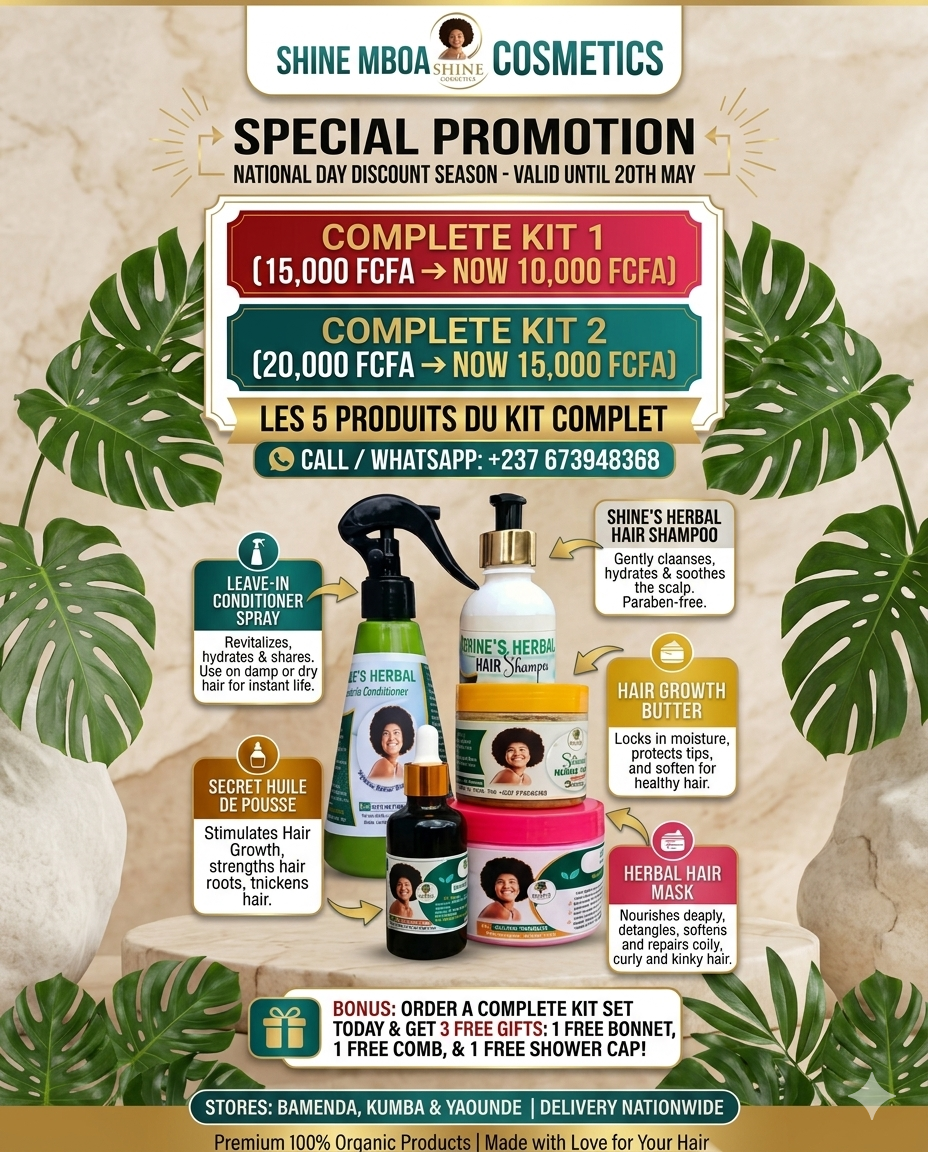 Shine Mboa Cosmetics Facebook ad