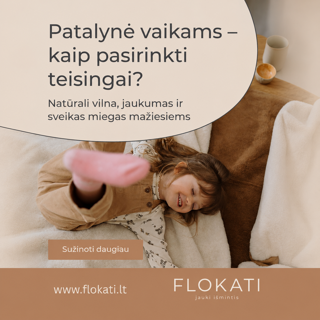 Flokati Facebook ad