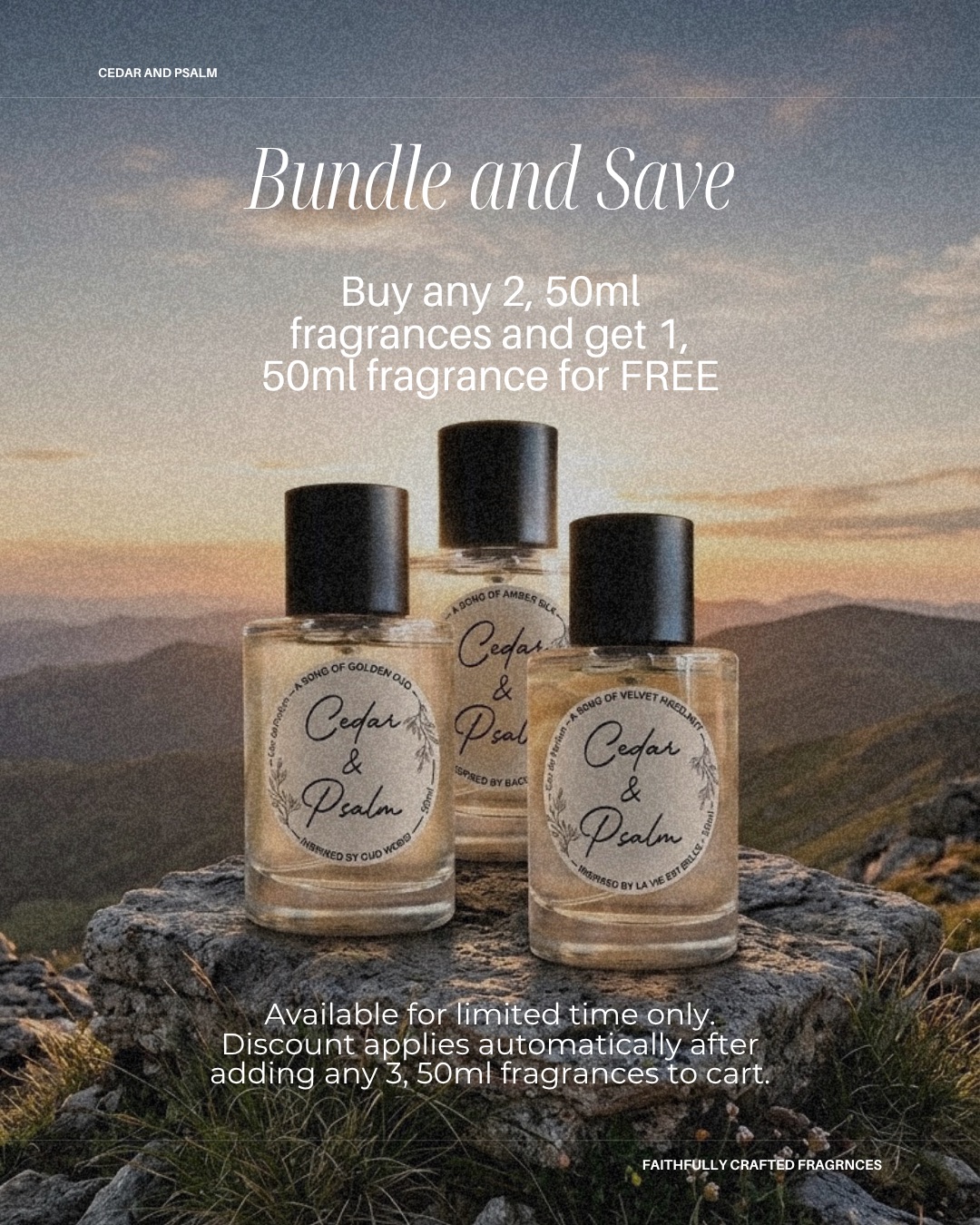 Cedar and Psalm Facebook ad