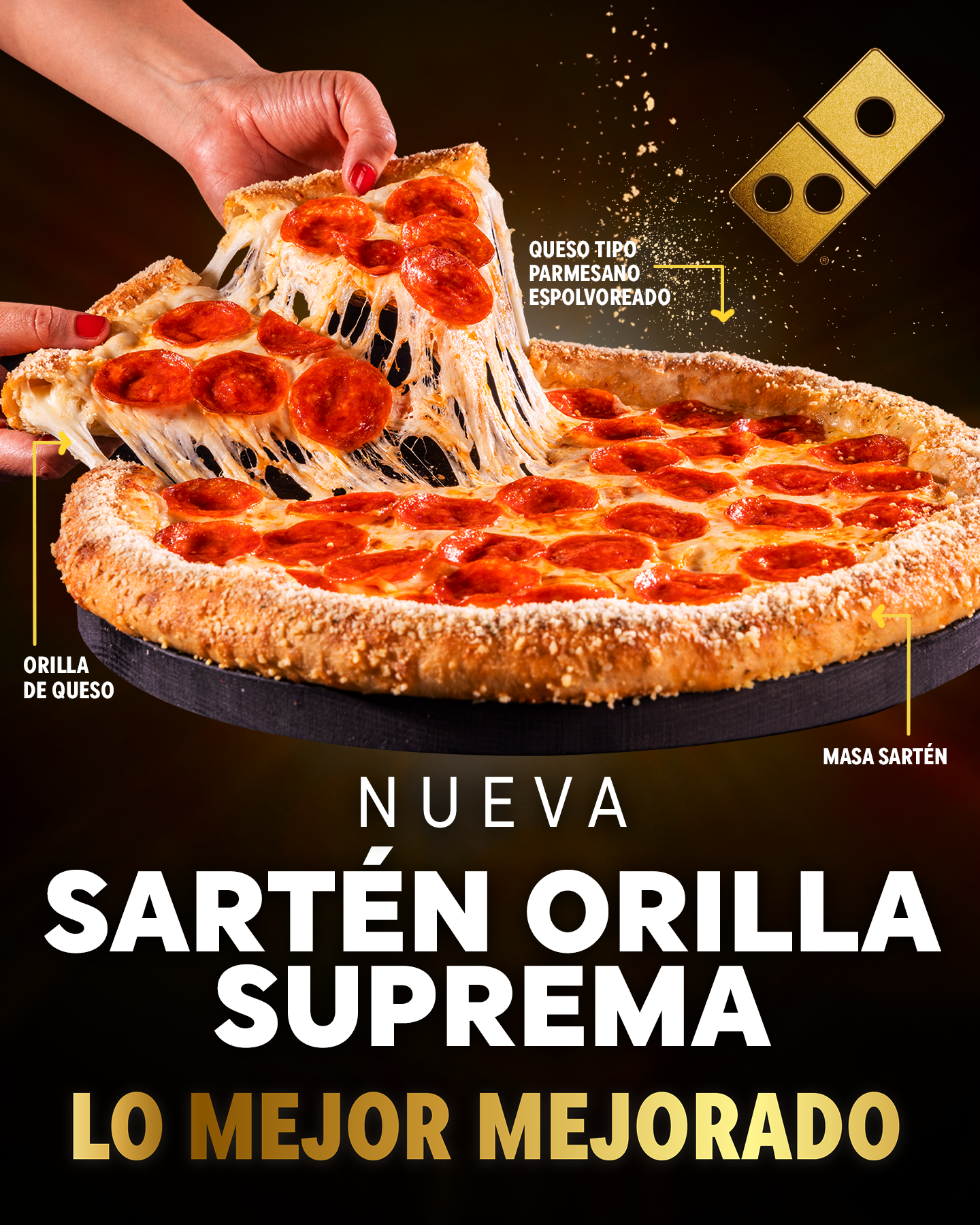 Domino's Mx Facebook ad: Lo mejor de 2 mundos