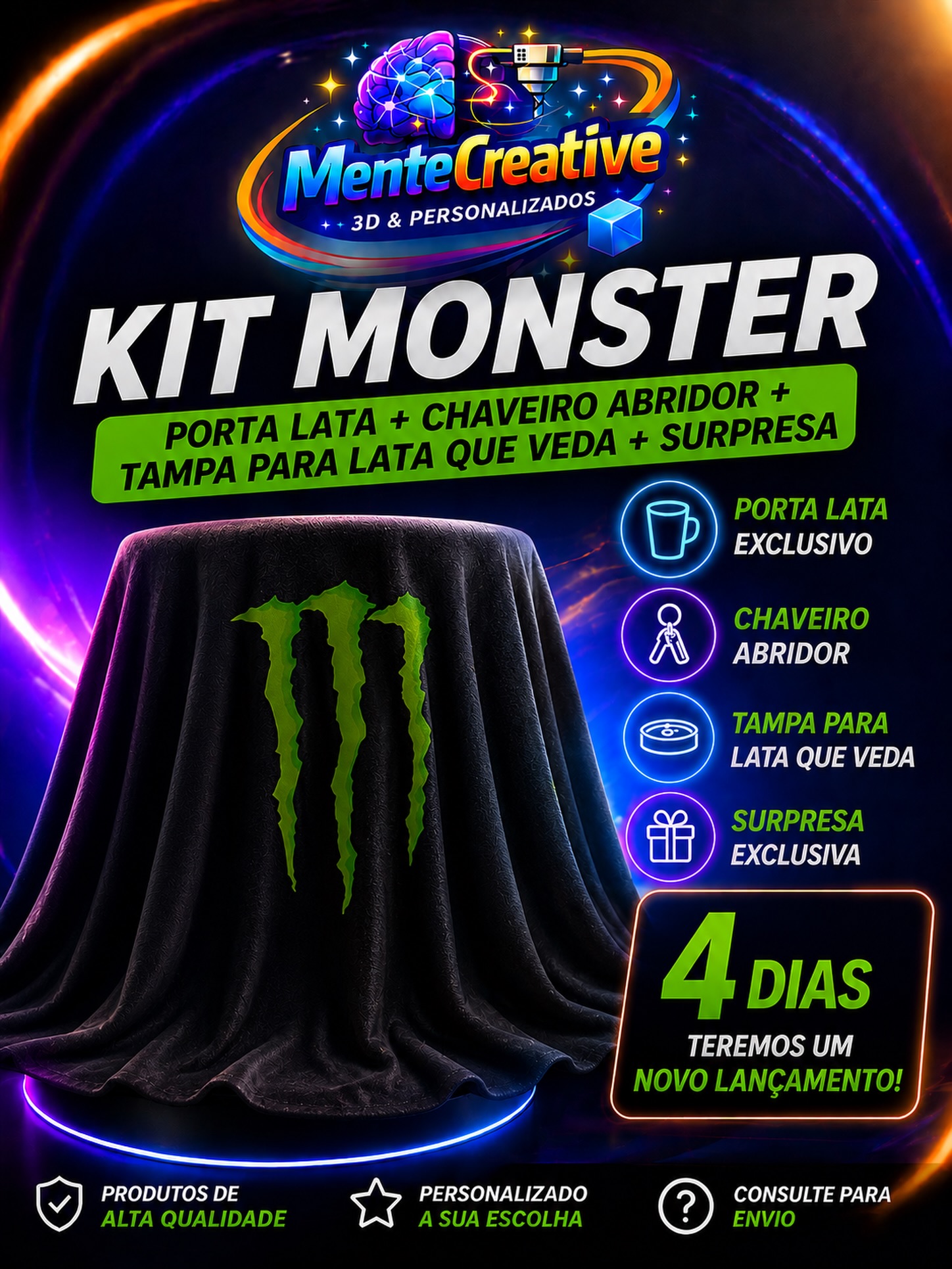 mentecreative3dpersonalizados Facebook ad: ATENÇÃO MONSTER LOVERS!