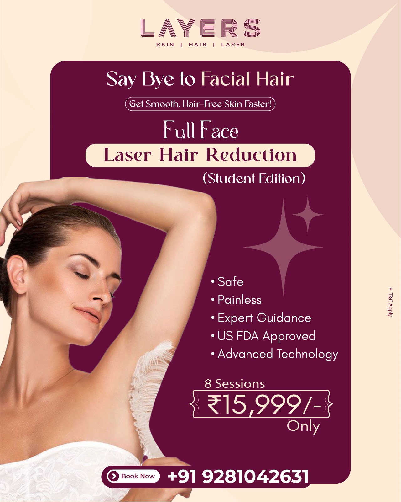 Layers Skin & Hair Clinics - Gujarat Facebook ad: Book Free Consultation Today