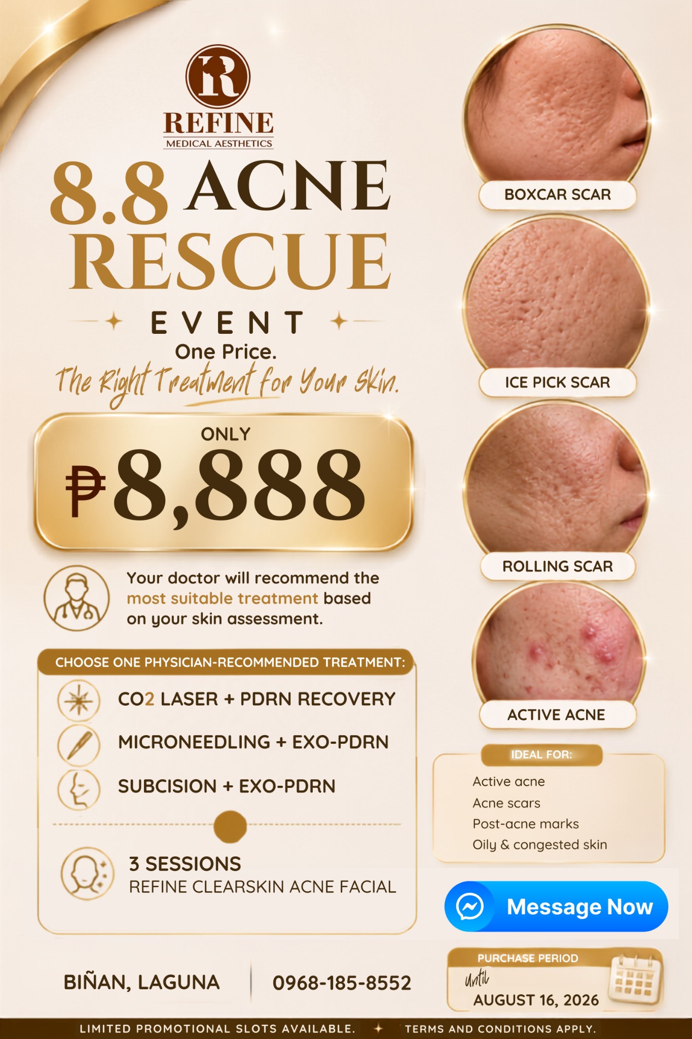 Refine Medical Aesthetics Facebook ad