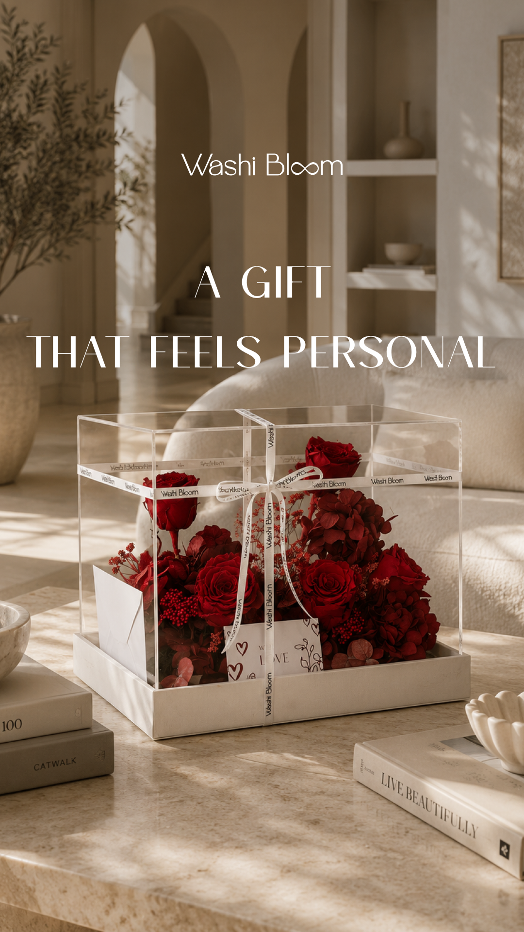 WASHI BLOOM KSA Facebook ad: Designed to be displayed, not put away