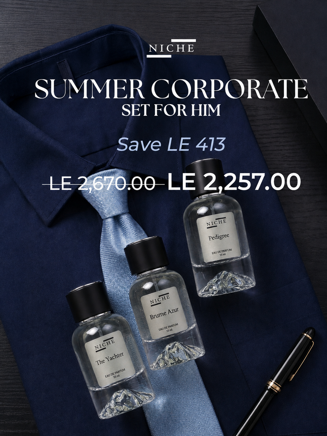 Niche Essences Facebook ad: The luxury signature you love, at a fraction of the cost.