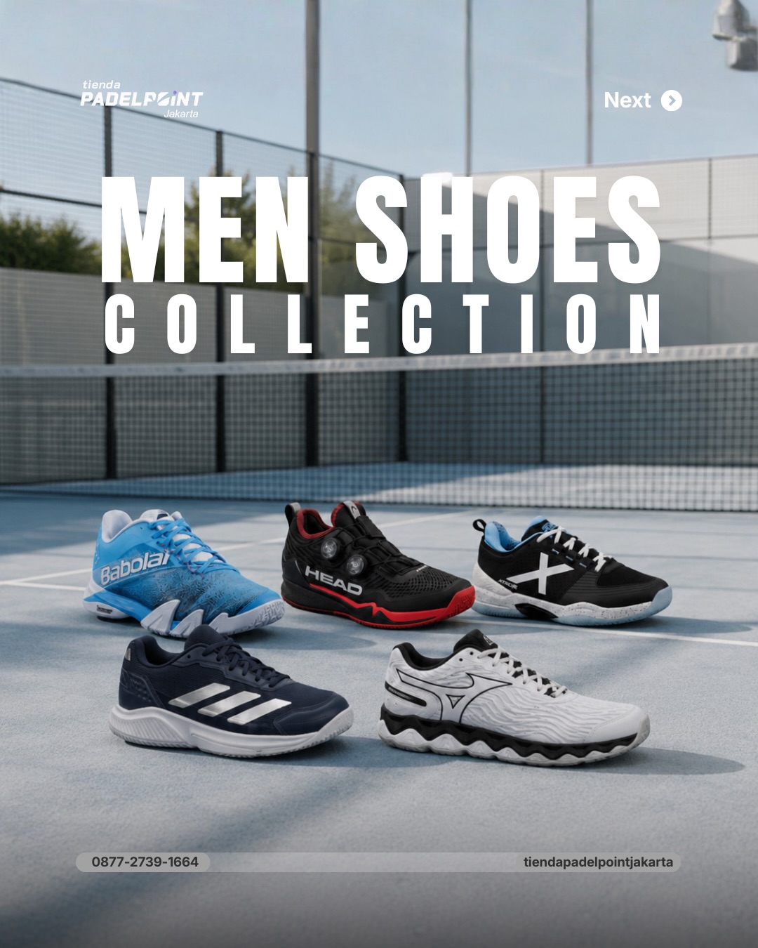 Tienda Padelpoint Jakarta Facebook ad: Dominate every match with footwear built for the…