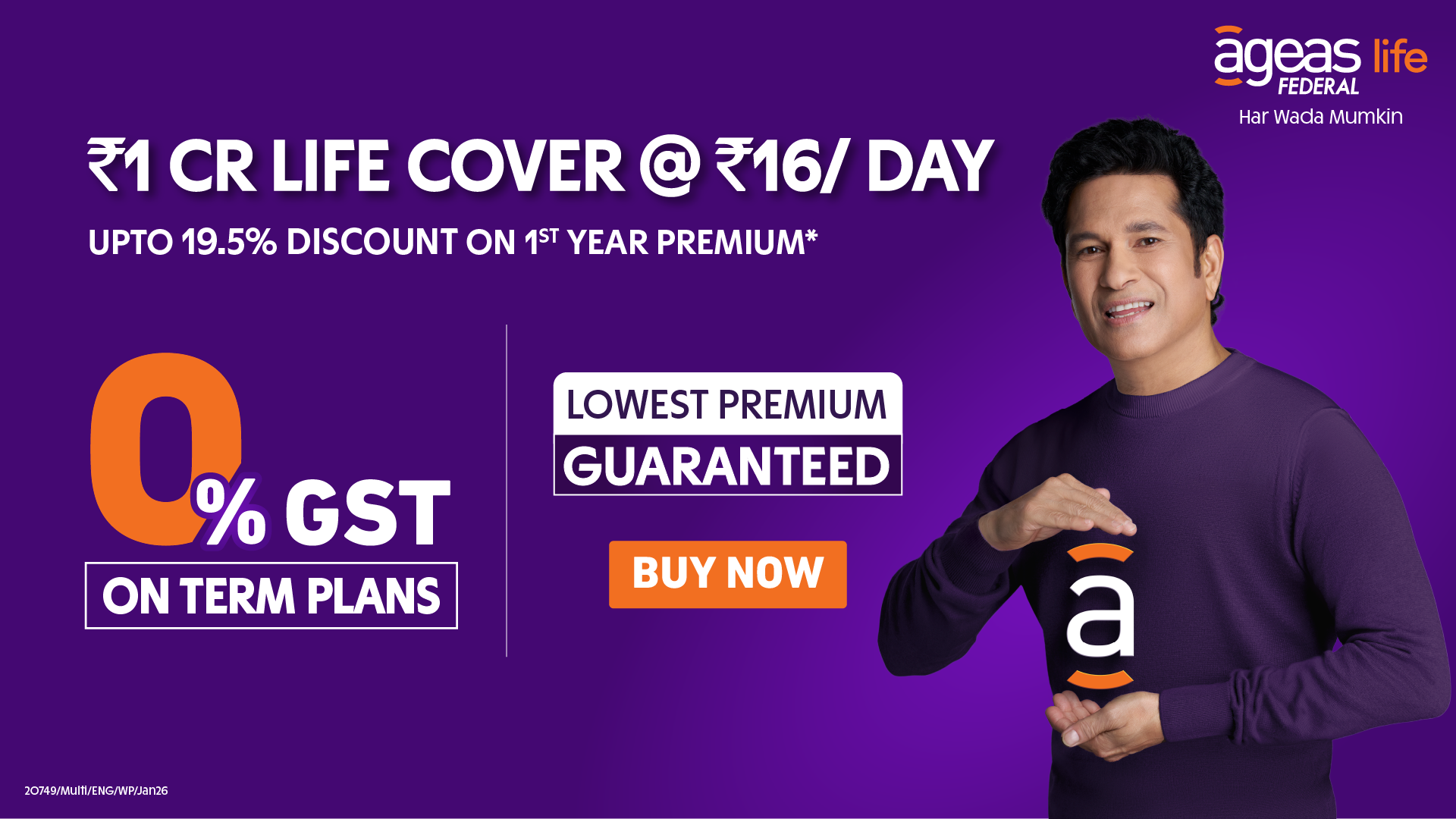 Ageas Federal Life Insurance Facebook ad from Mar 5, 2026