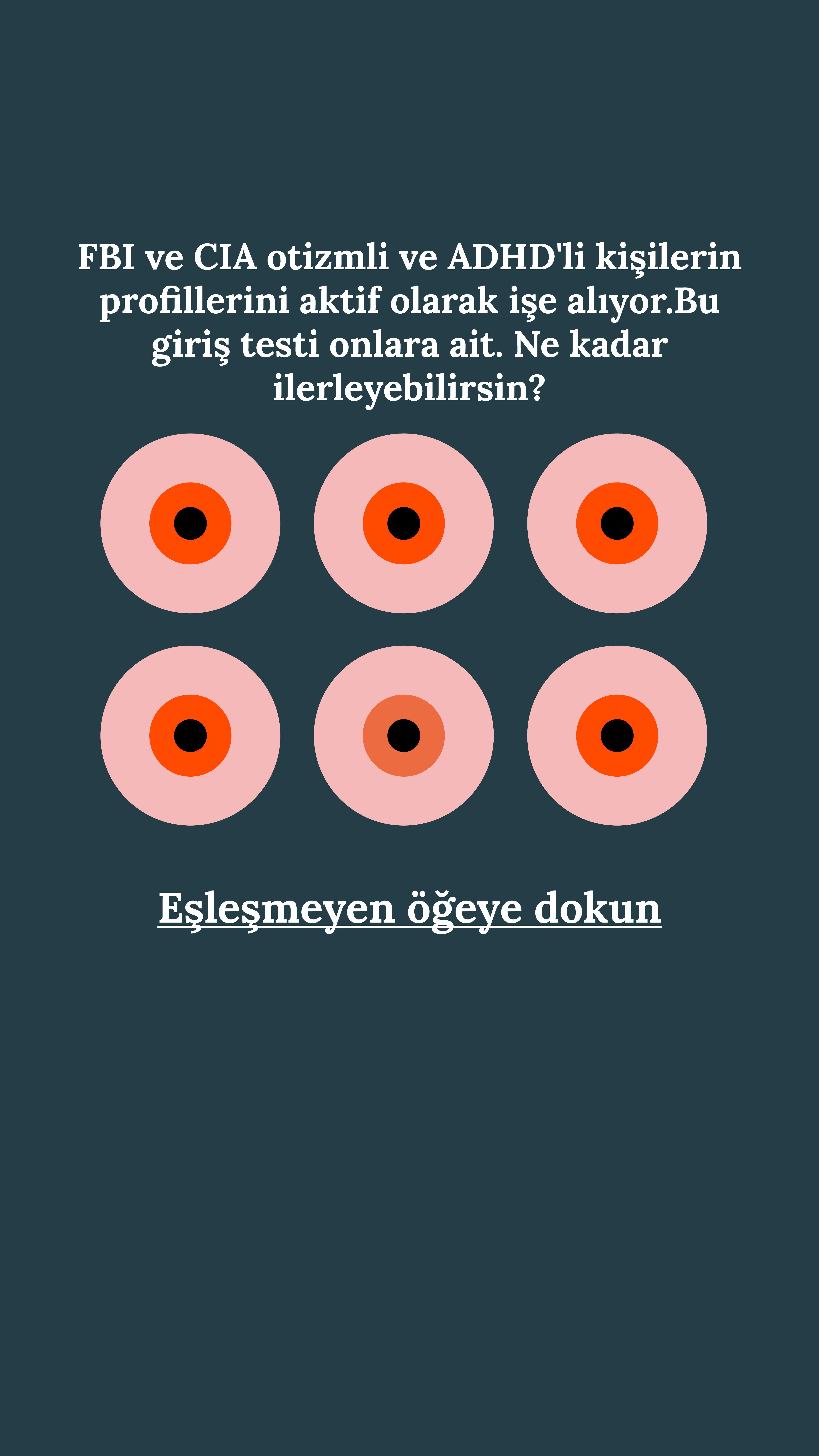 International Brain Test Facebook ad