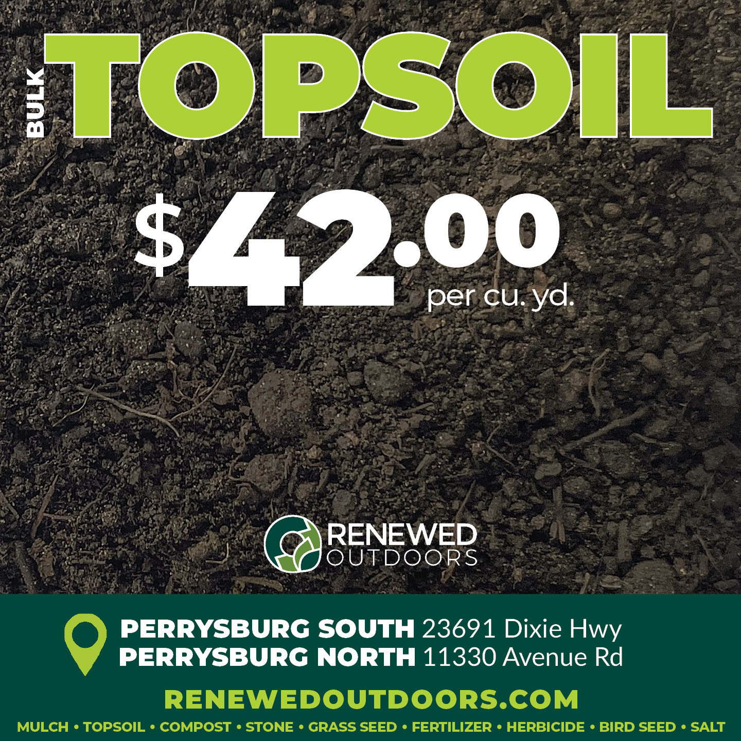 Renewed Outdoors, LLC Facebook ad from Aug 24, 2026